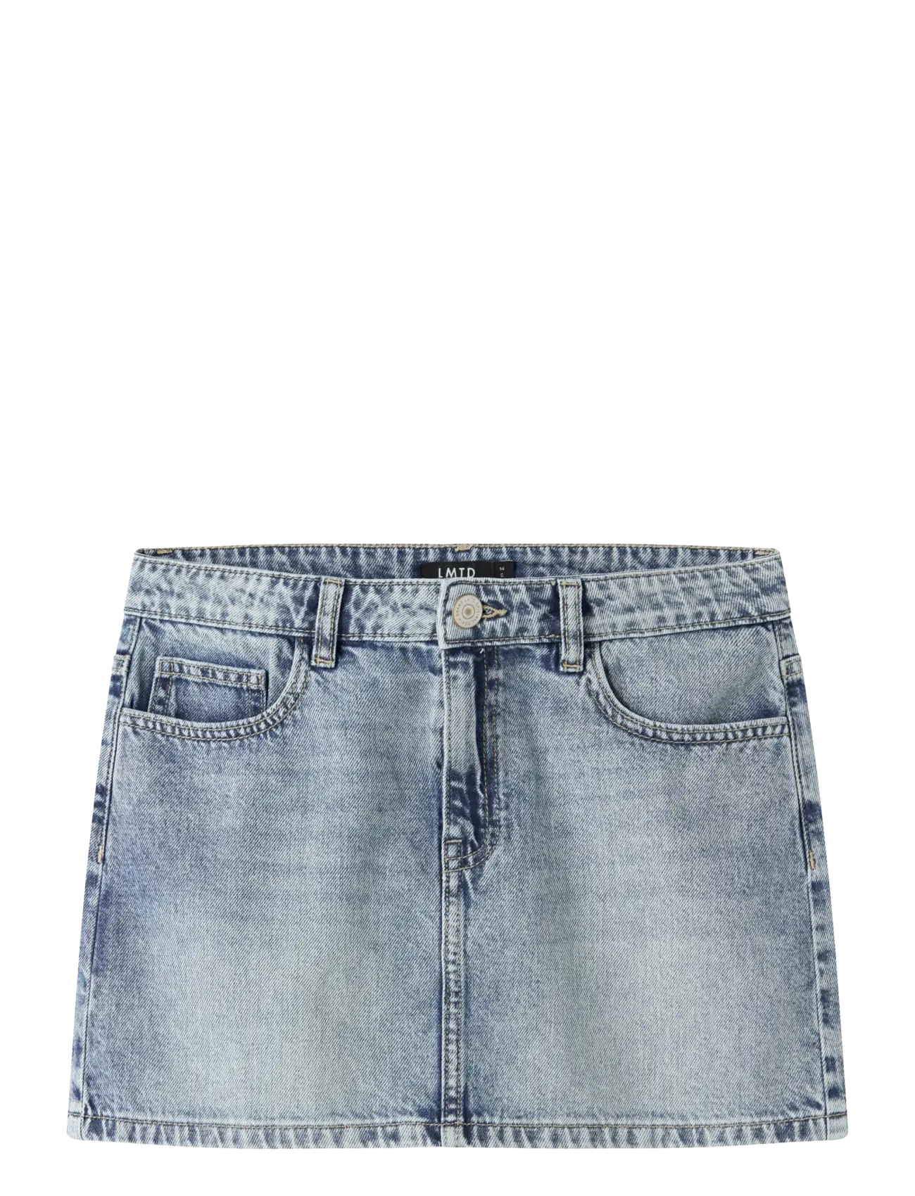 LMTD NLFBETT DNM SHORT SKIRT - Röcke - MEDIUM BLUE DENIM / blue