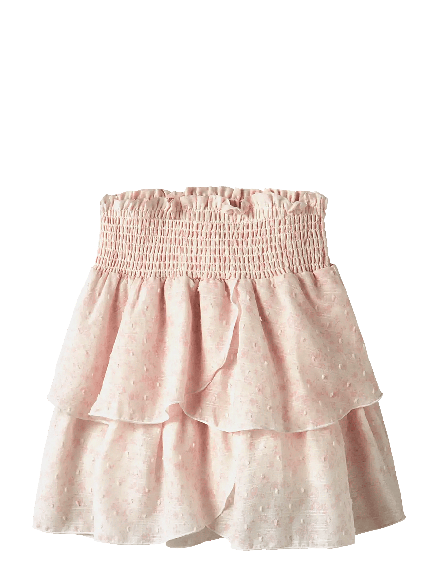 LMTD - NLFBIBBY AOP SHORT SKIRT - kurze röcke - antique white - 0