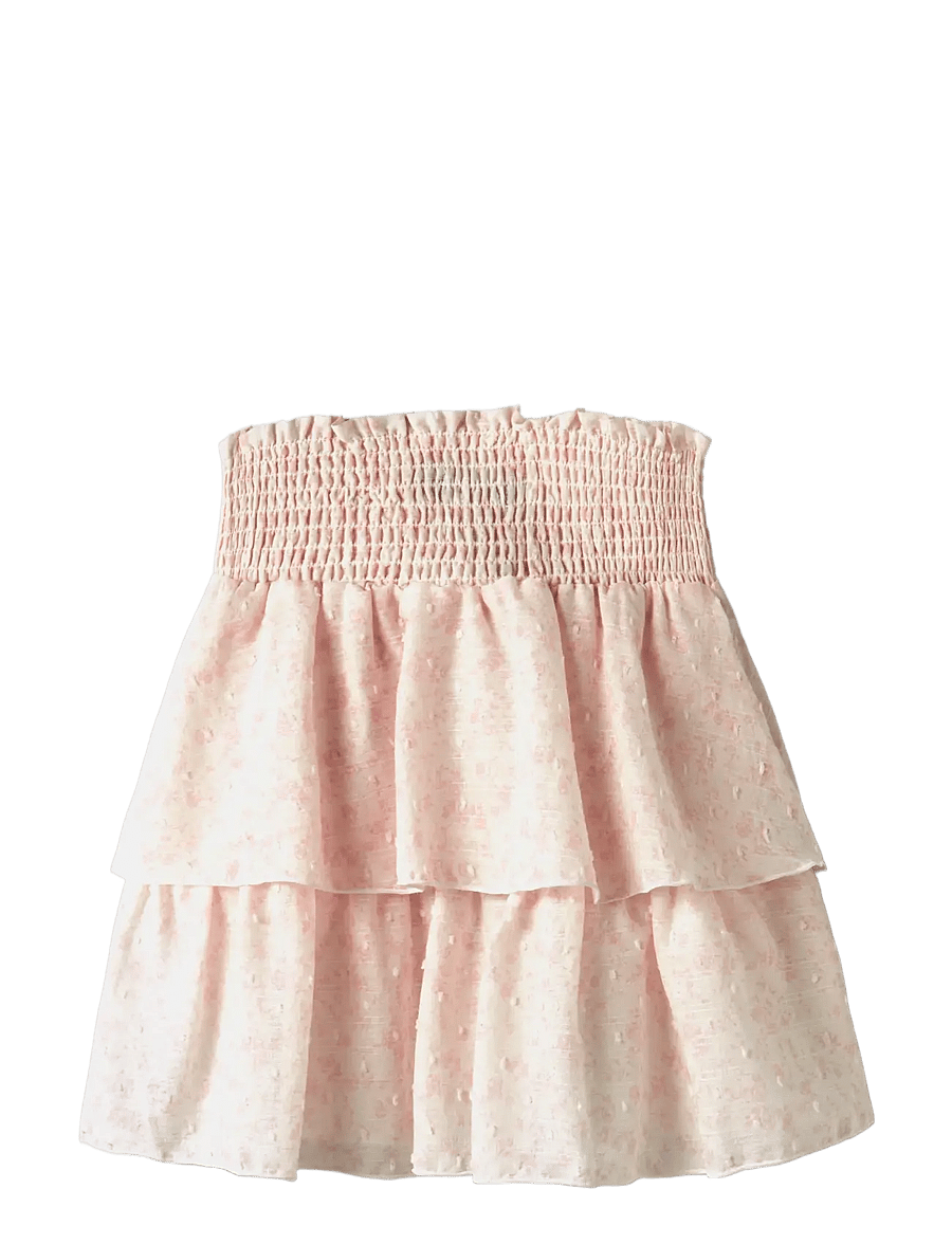 LMTD - NLFBIBBY AOP SHORT SKIRT - kurze röcke - antique white - 1