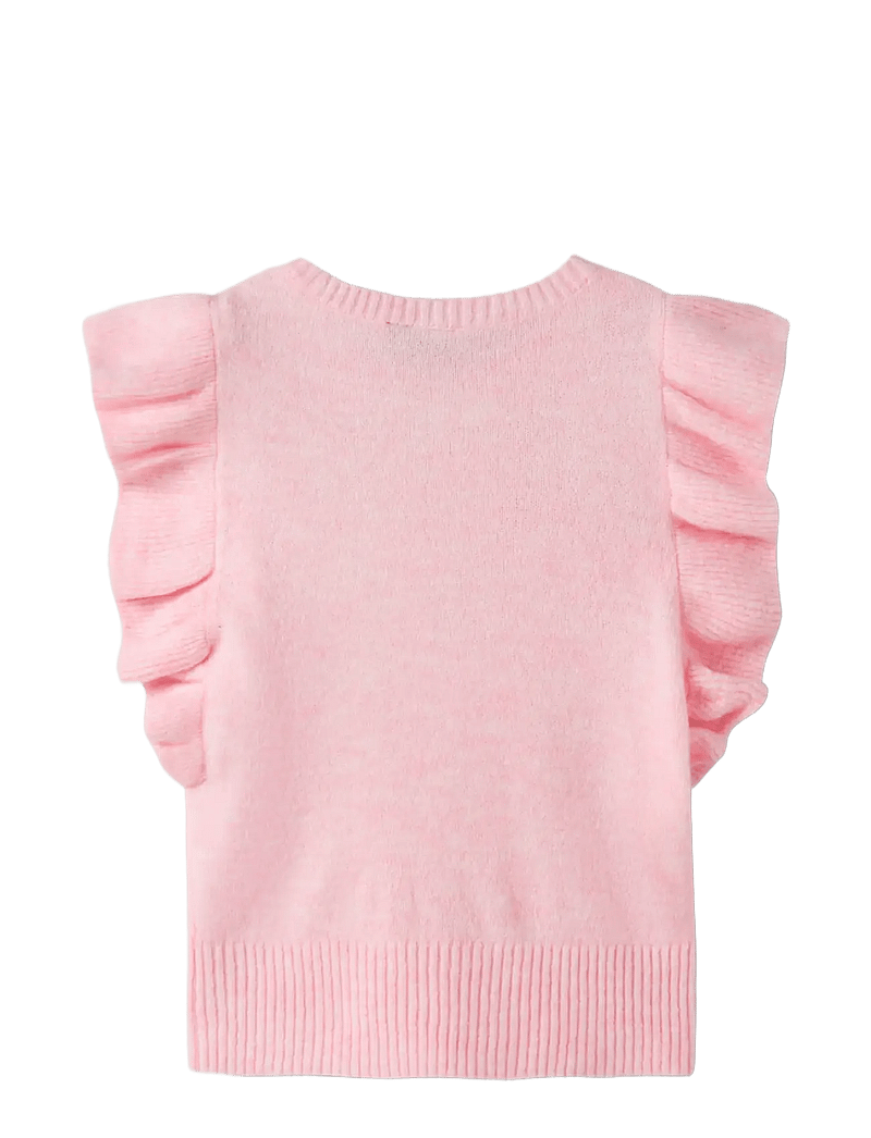 LMTD - NLFLODET KNIT VEST - västar - crystal pink - 1