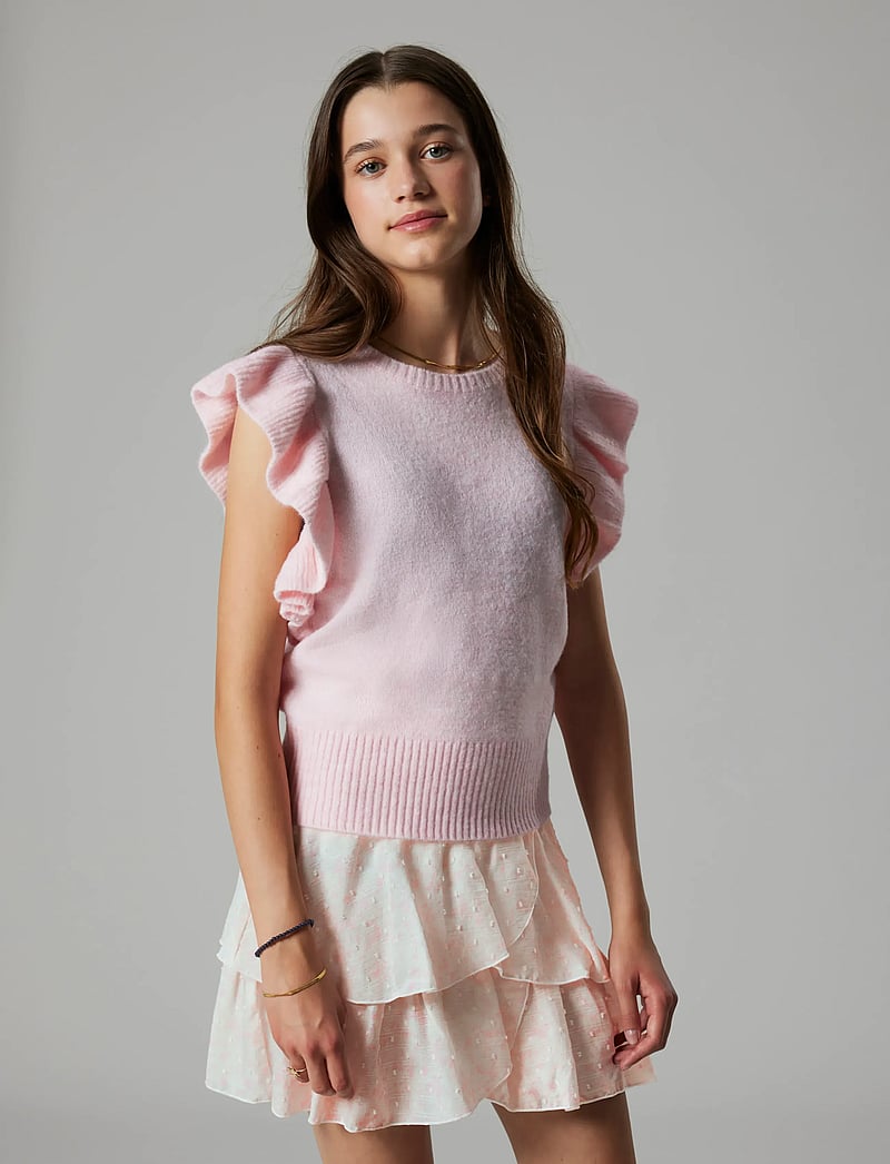 LMTD - NLFLODET KNIT VEST - västar - crystal pink - 3