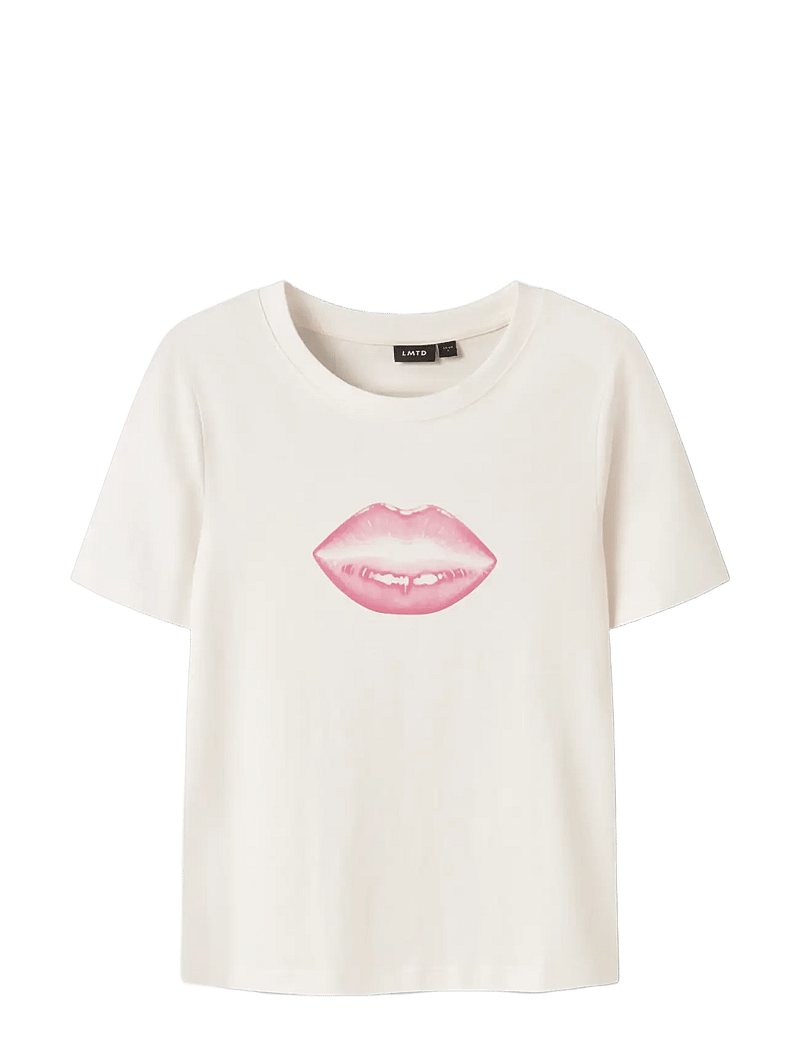 LMTD - NLFHIPS SS SHORT S TOP - kurzärmelige - white alyssum - 2