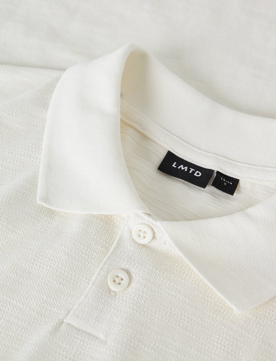 LMTD - NLMHASLUB SS L POLO - lühikeste varrukatega polod - white alyssum - 4
