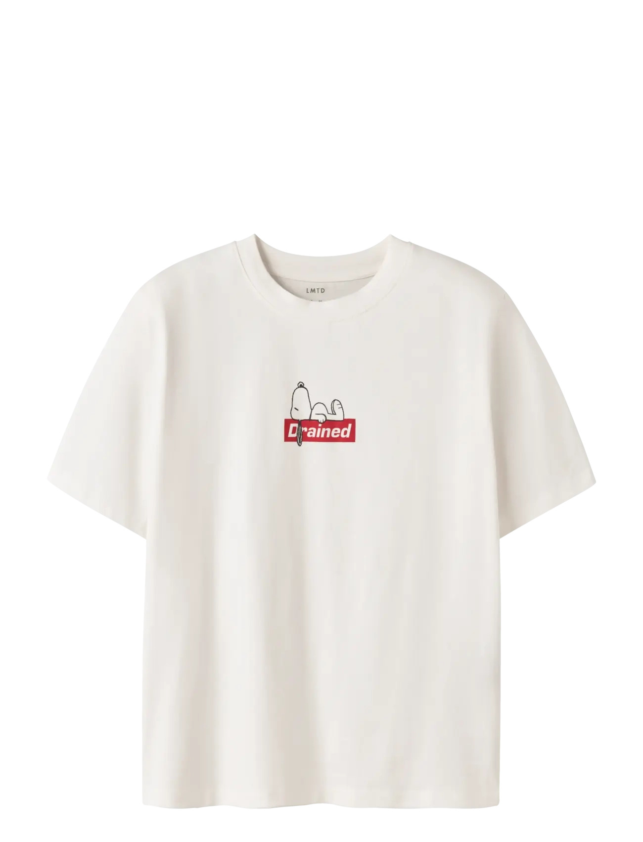 LMTD NLNAFFY SNOOPY SS L TOP BOX SKY - T-shirts - WHITE ALYSSUM / cream