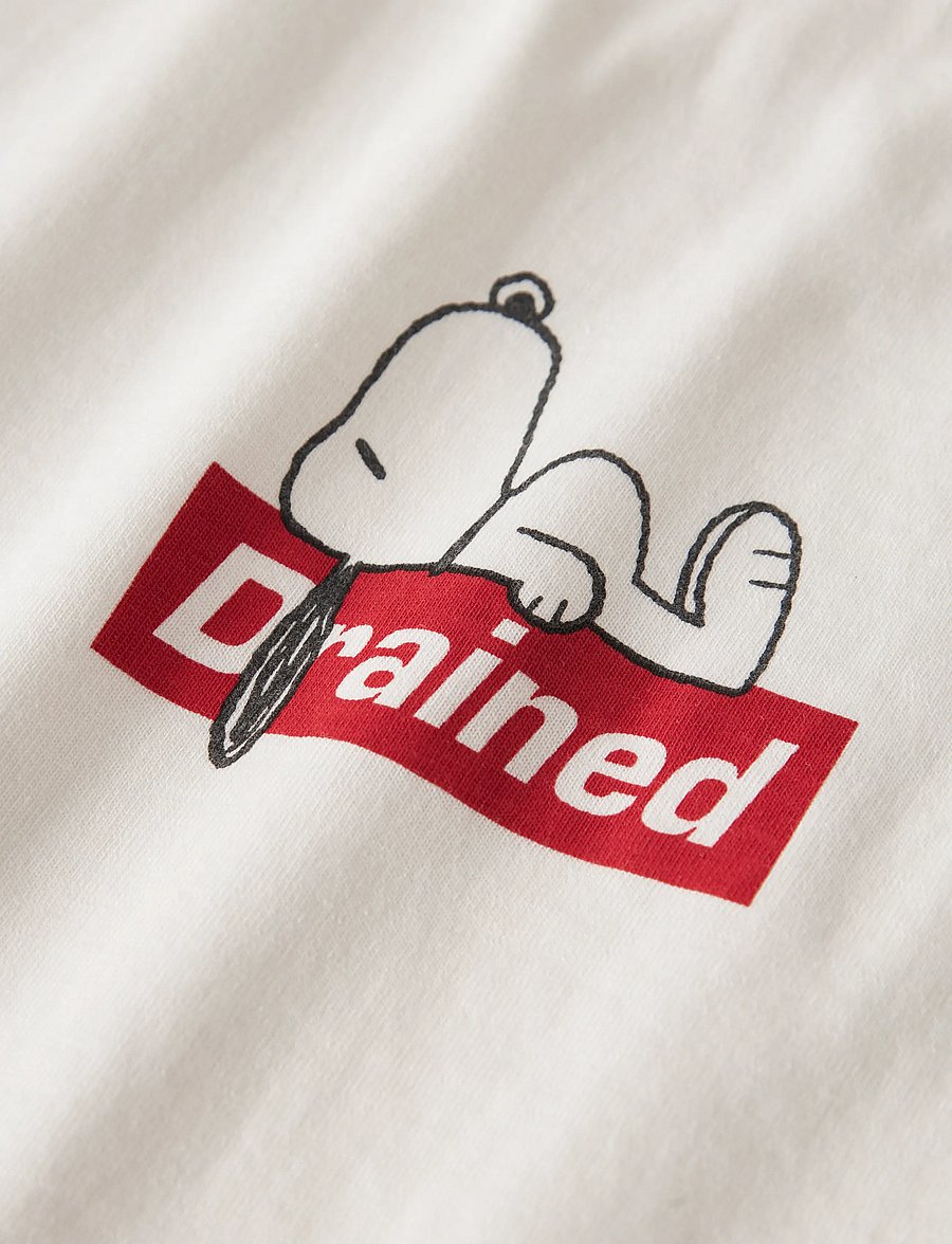 LMTD - NLNAFFY SNOOPY SS L TOP BOX SKY - kortærmede t-shirts - white alyssum - 4