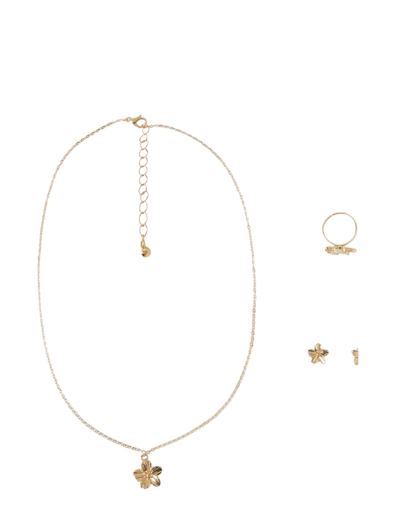 LMTD Nlfhibi Mini Jewellery Set, One Size, Kids Jewellery, Gold - Bracelets, Kinder