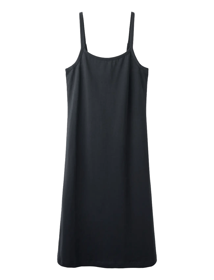 LMTD - NLFHIGGA SHORT STRAP DRESS - varrukateta vabaajakleidid - pirate black - 0