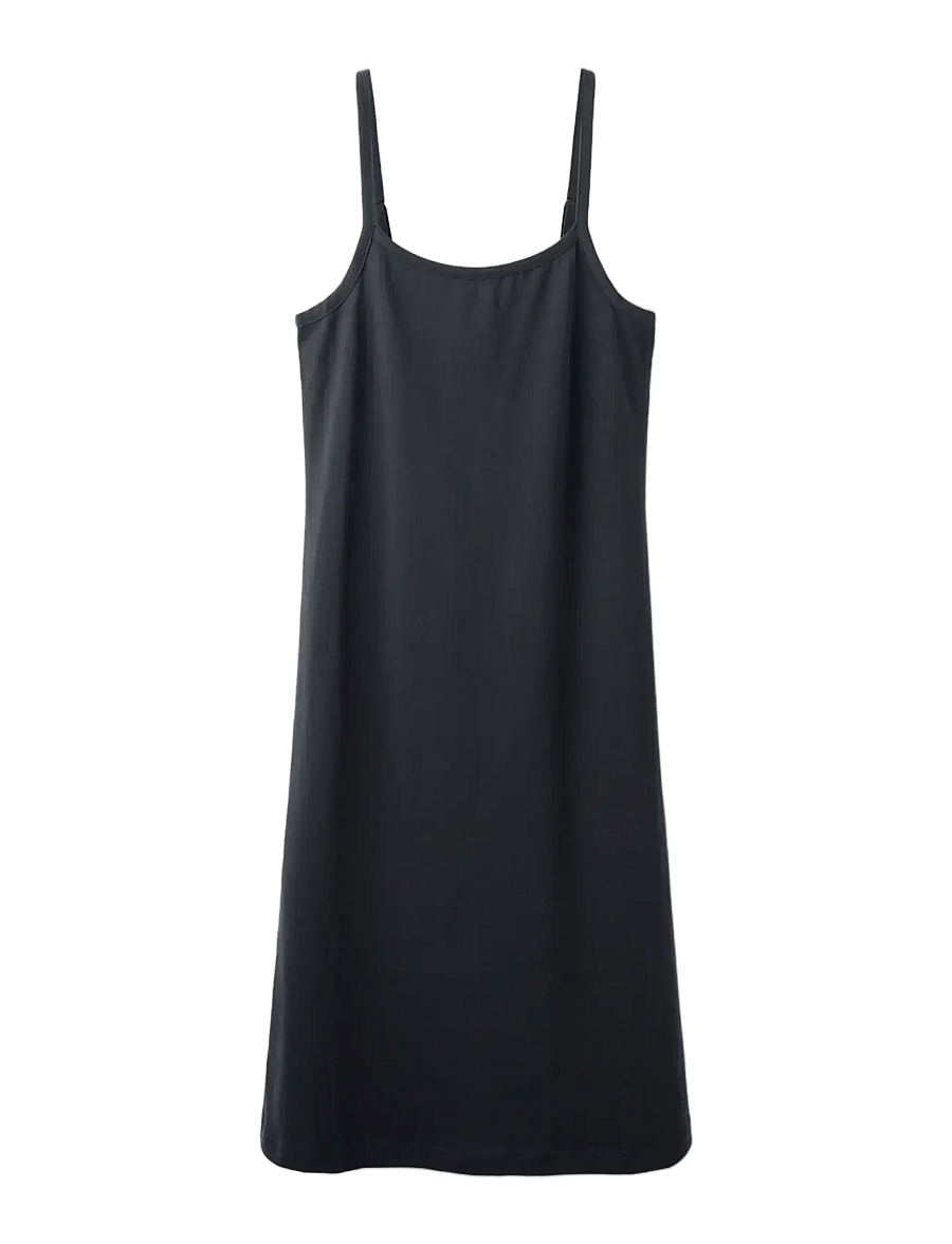 LMTD - NLFHIGGA SHORT STRAP DRESS - varrukateta vabaajakleidid - pirate black - 2