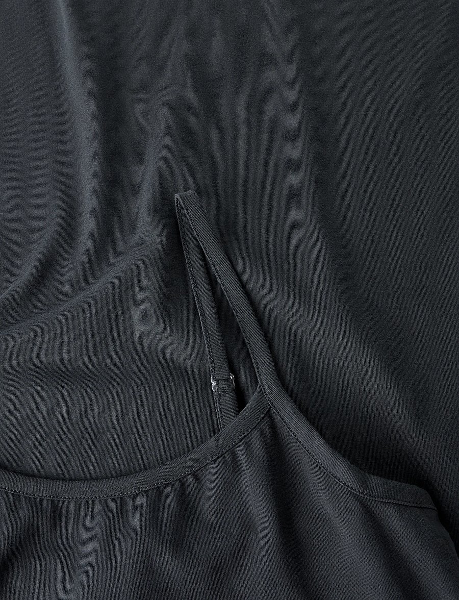 LMTD - NLFHIGGA SHORT STRAP DRESS - varrukateta vabaajakleidid - pirate black - 3