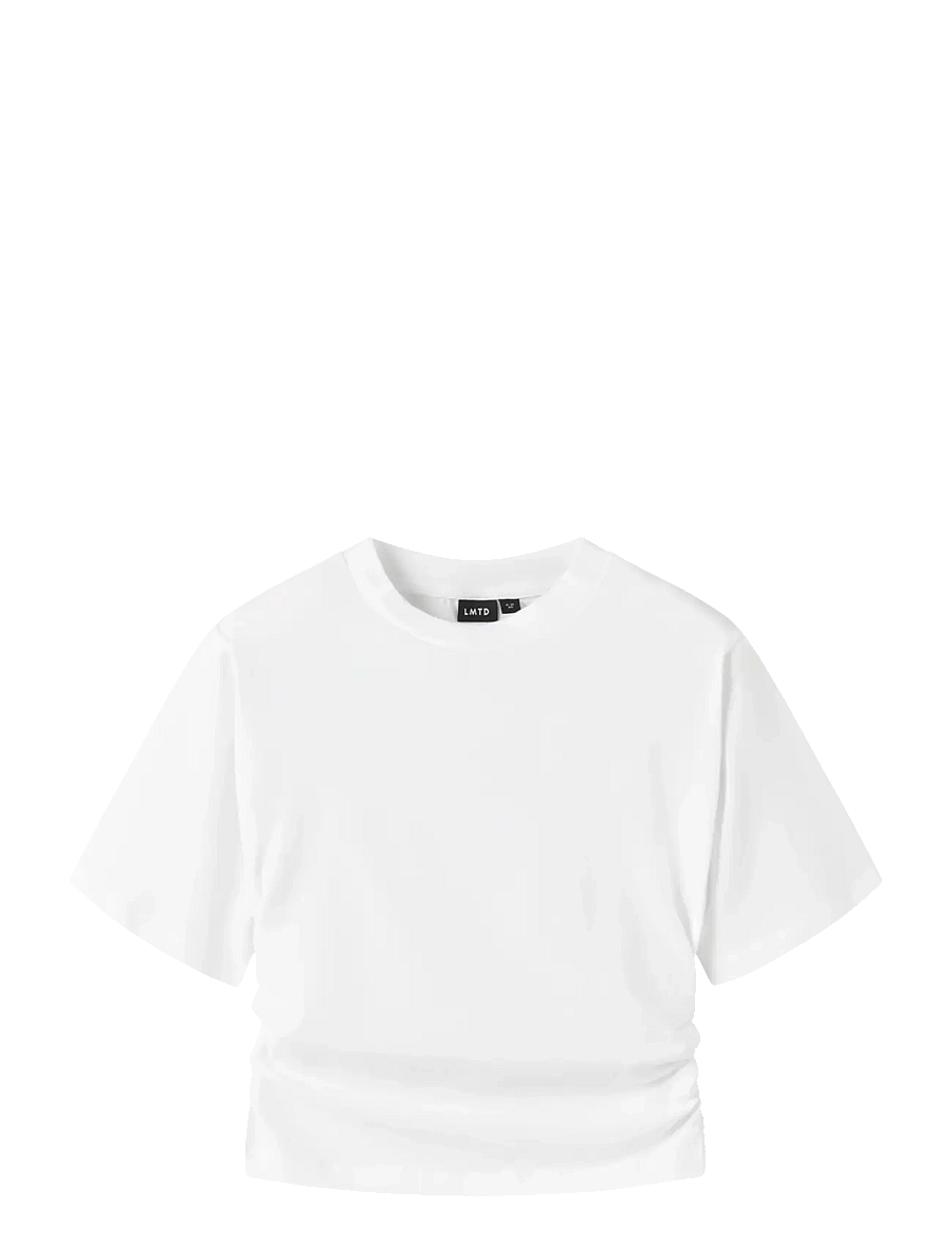 LMTD - NLFNOVEGAT SS SHORT ROUCHED TOP - kurzärmelige - bright white - 0