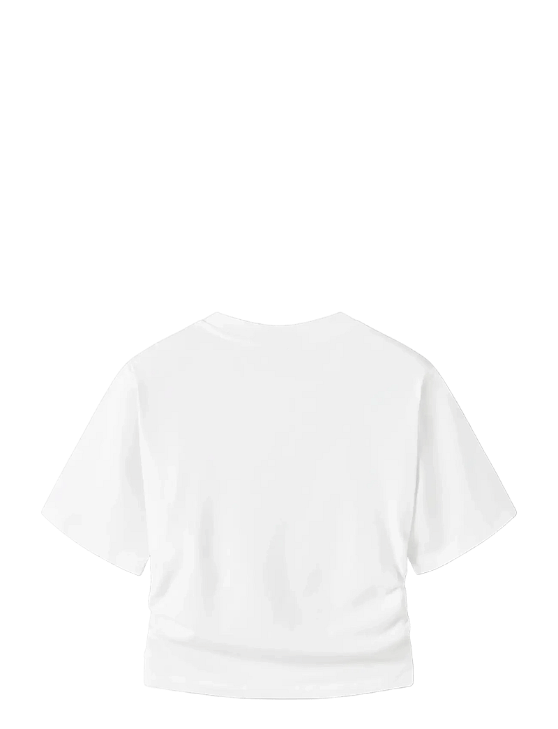 LMTD - NLFNOVEGAT SS SHORT ROUCHED TOP - lühikeste varrukatega t-särgid - bright white - 1