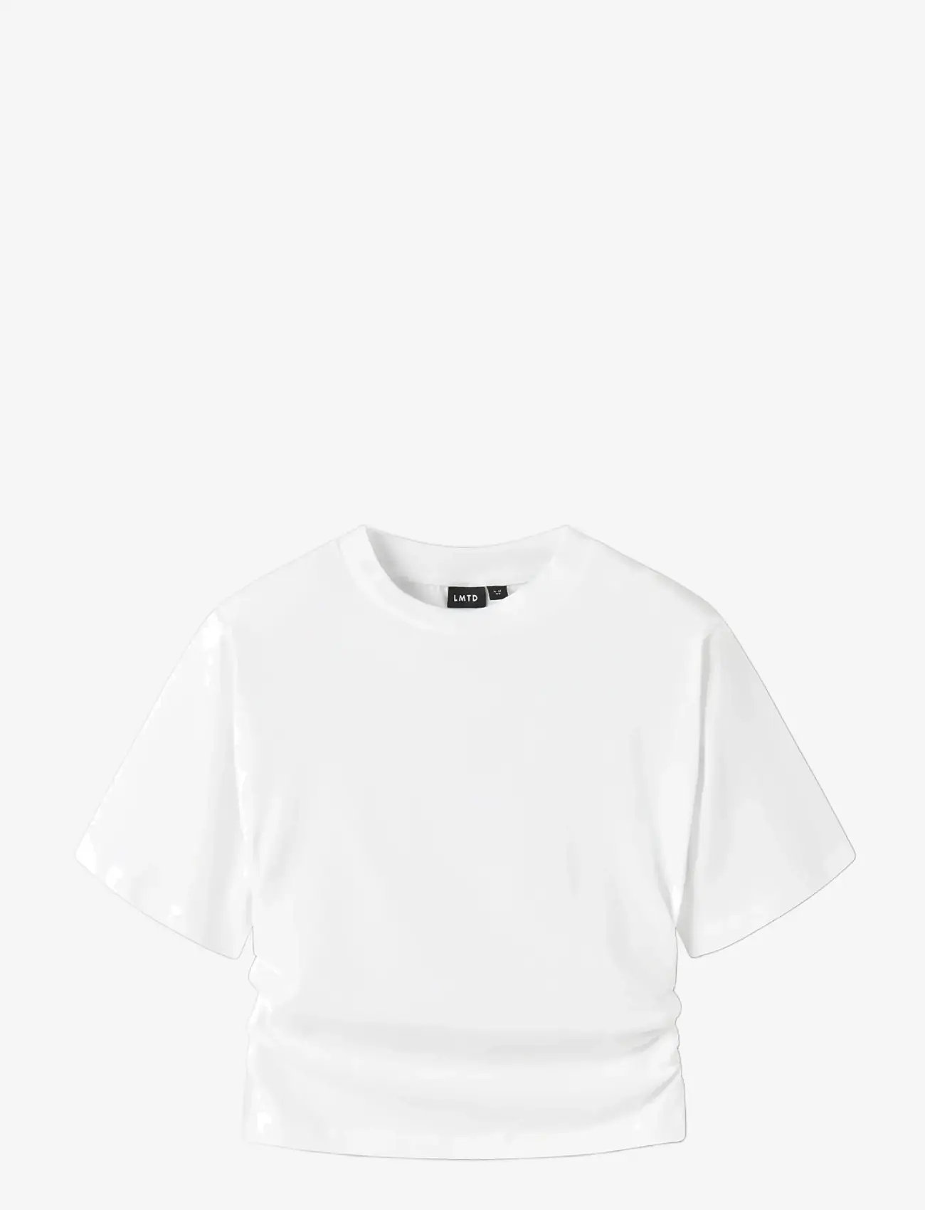 LMTD - NLFNOVEGAT SS SHORT ROUCHED TOP - lühikeste varrukatega t-särgid - bright white - 2