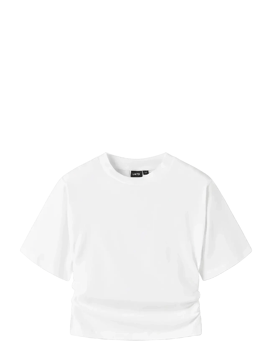 LMTD - NLFNOVEGAT SS SHORT ROUCHED TOP - kurzärmelige - bright white - 2