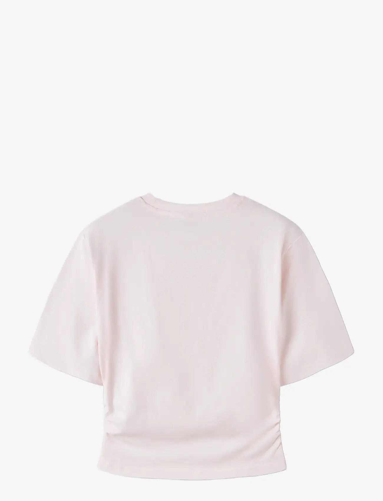 LMTD - NLFNOVEGAT SS SHORT ROUCHED TOP - kortærmede t-shirts - pink marshmallow - 1