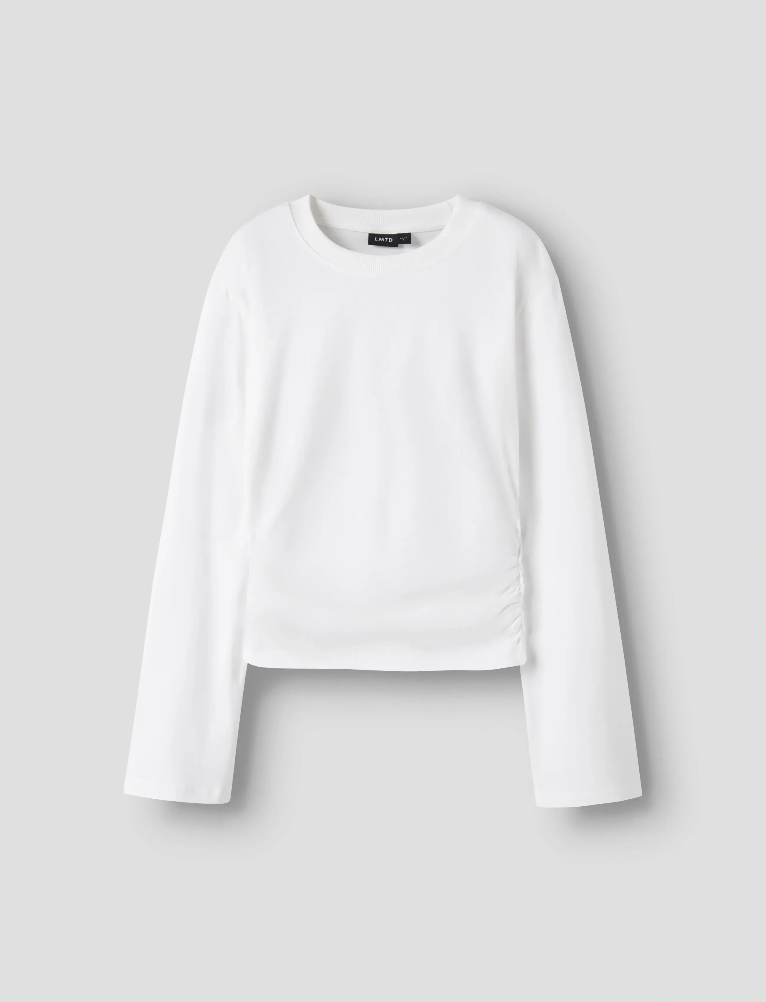 LMTD NLFNOVEGAT LS SHORT ROUCHED TOP - Overdele - BRIGHT WHITE / white