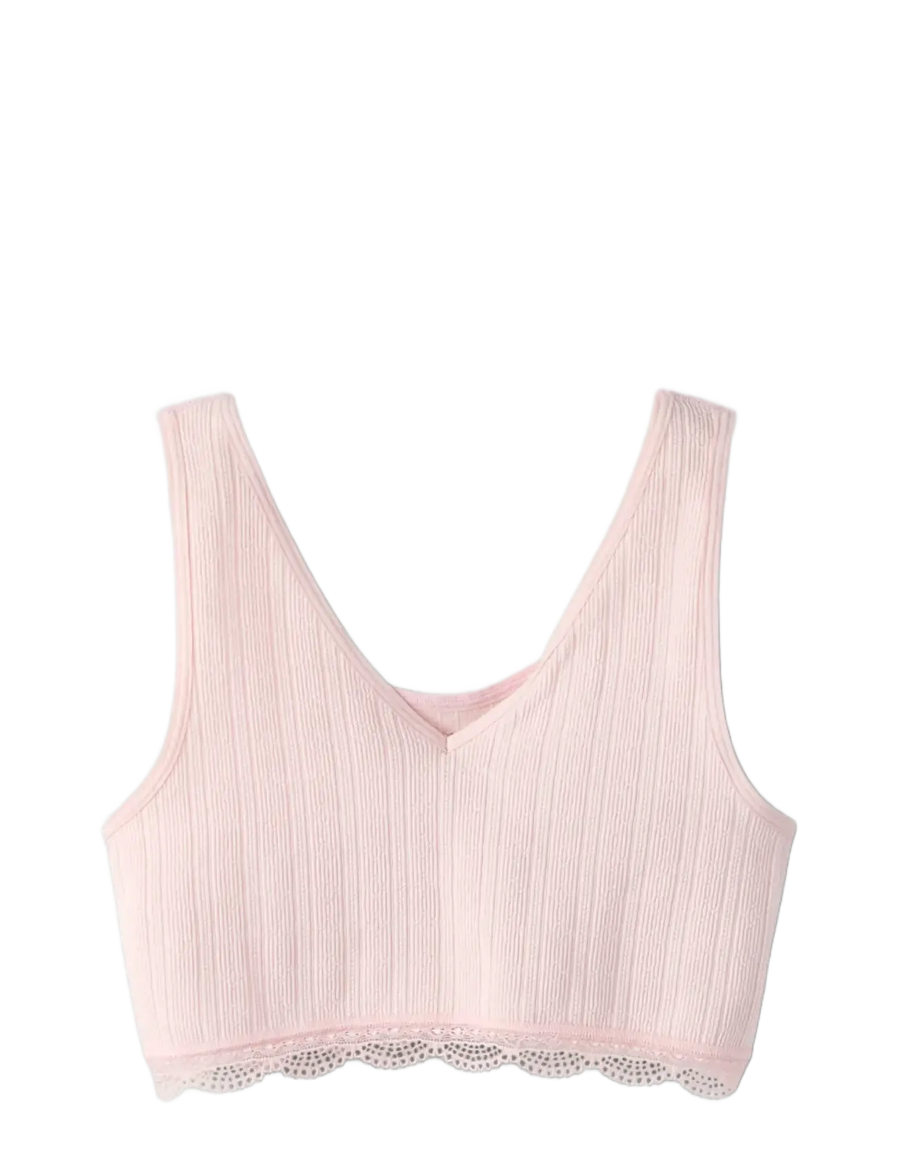 LMTD Nlfhanni Brallette 2P, Børn, Ribbet Bralette, Pink, Str: 170-176