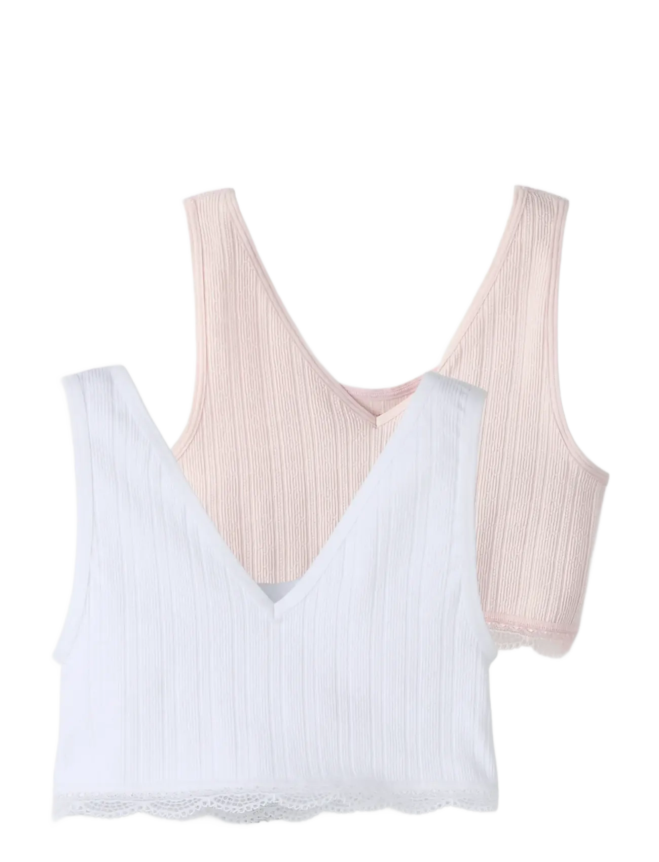 LMTD - NLFHANNI BRALLETTE 2P - undertøj - pink marshmallow - 1