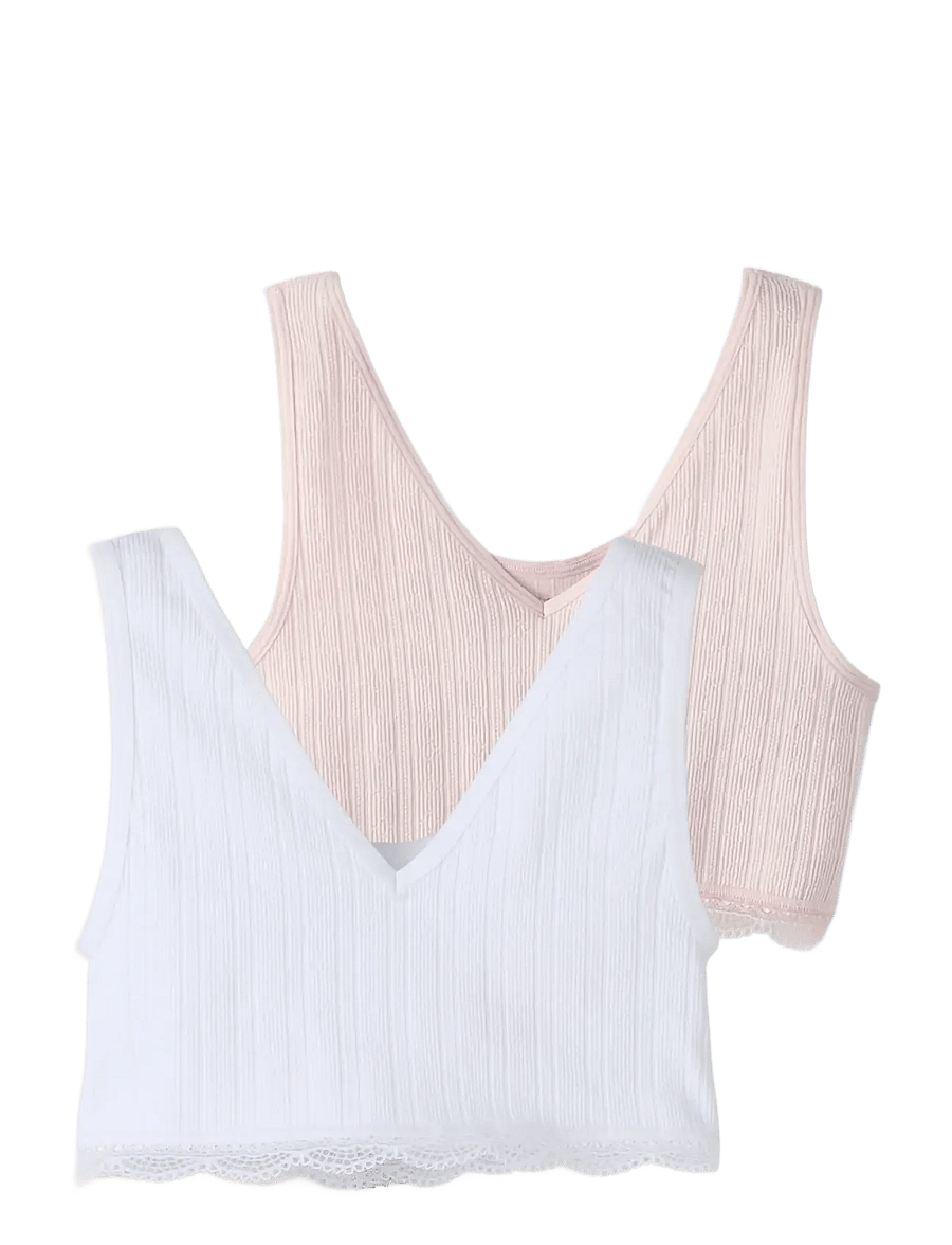 LMTD - NLFHANNI BRALLETTE 2P - toppar - pink marshmallow - 1