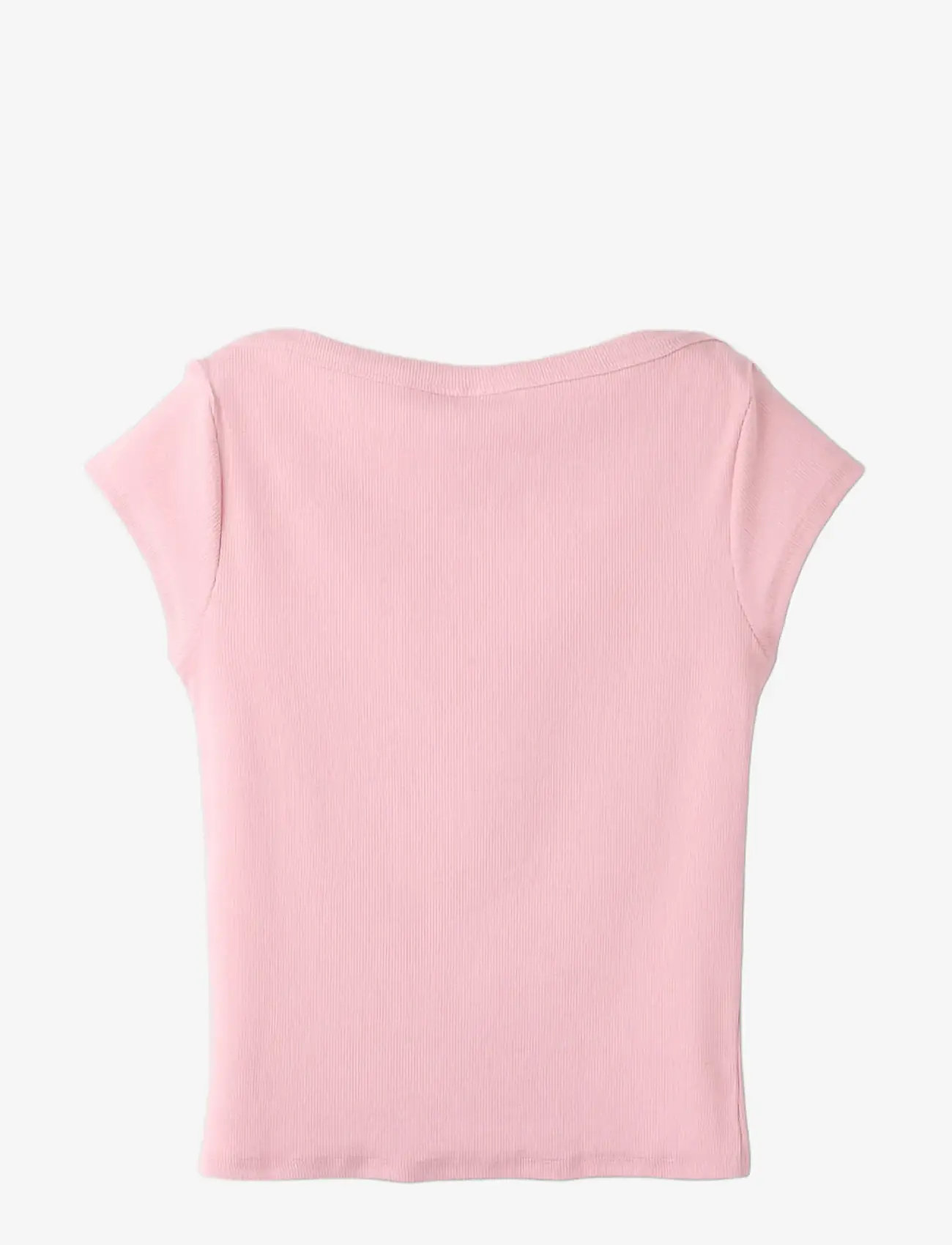 LMTD - NLFENVO SS SHORT BOATNECK S TOP - kortærmede t-shirts - crystal pink - 1