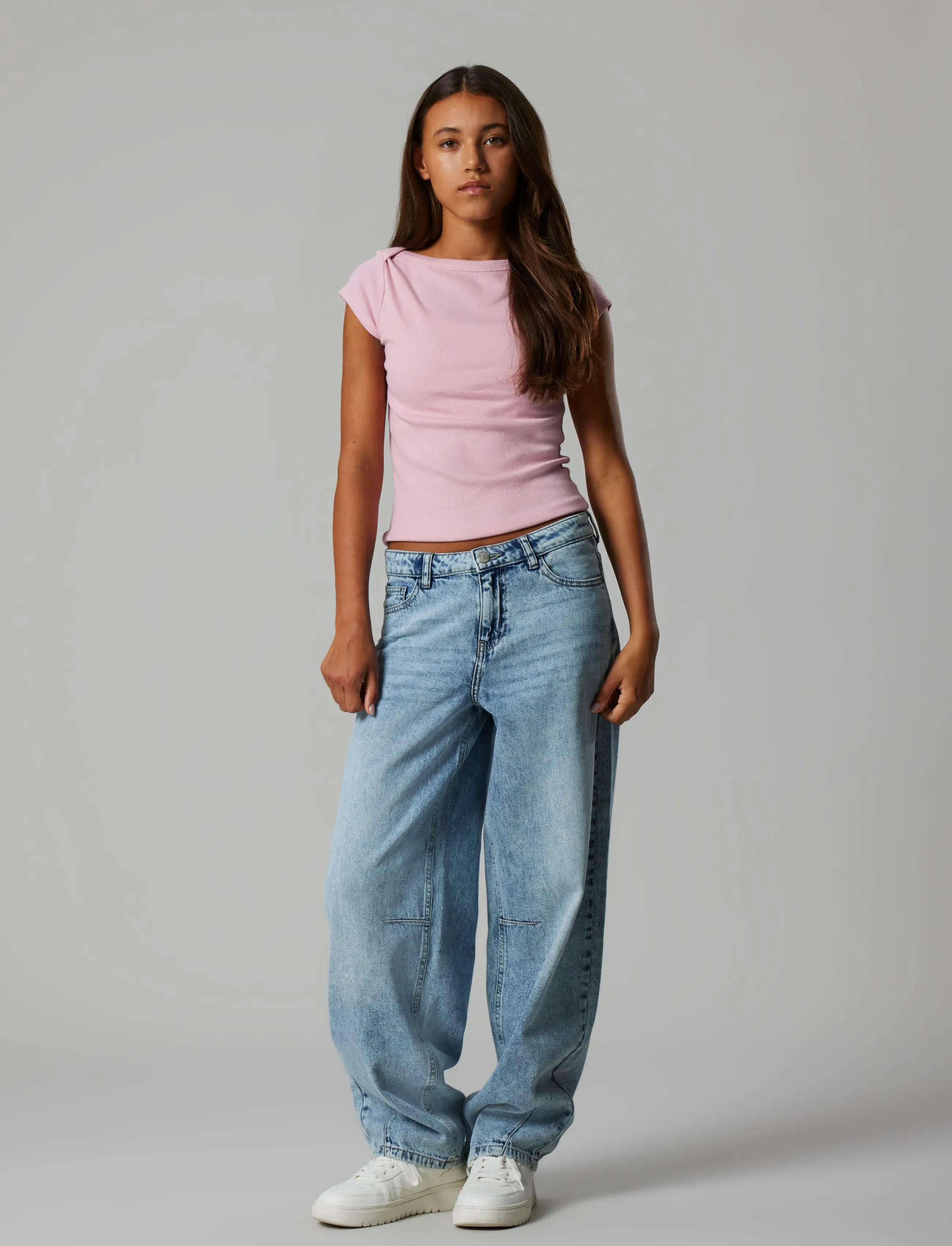 LMTD - NLFENVO SS SHORT BOATNECK S TOP - lühikeste varrukatega t-särgid - crystal pink - 3