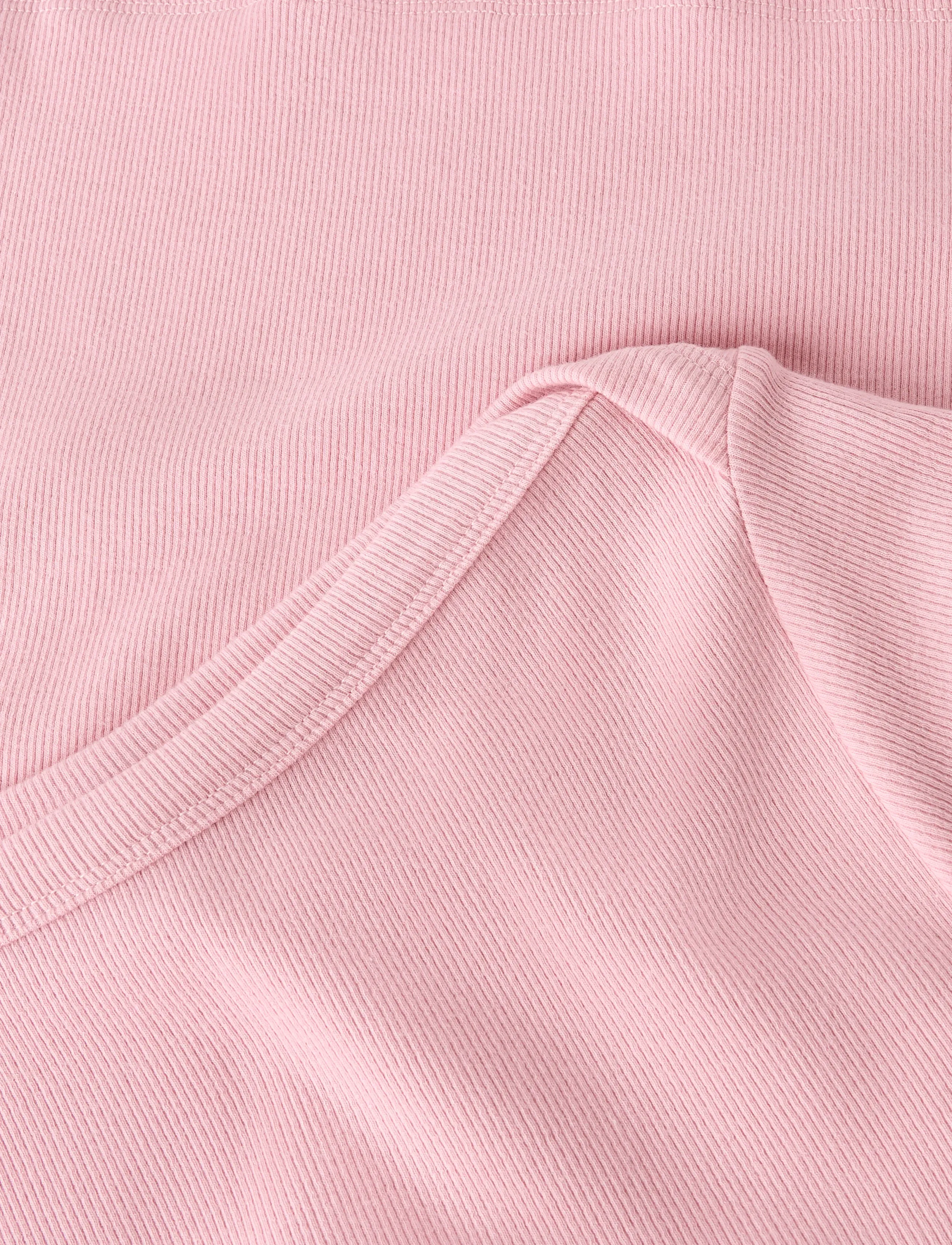 LMTD - NLFENVO SS SHORT BOATNECK S TOP - lühikeste varrukatega t-särgid - crystal pink - 5