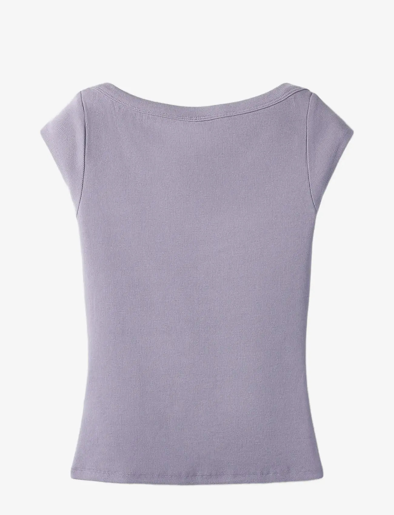 LMTD - NLFENVO SS SHORT BOATNECK S TOP - kortærmede t-shirts - lavender gray - 1