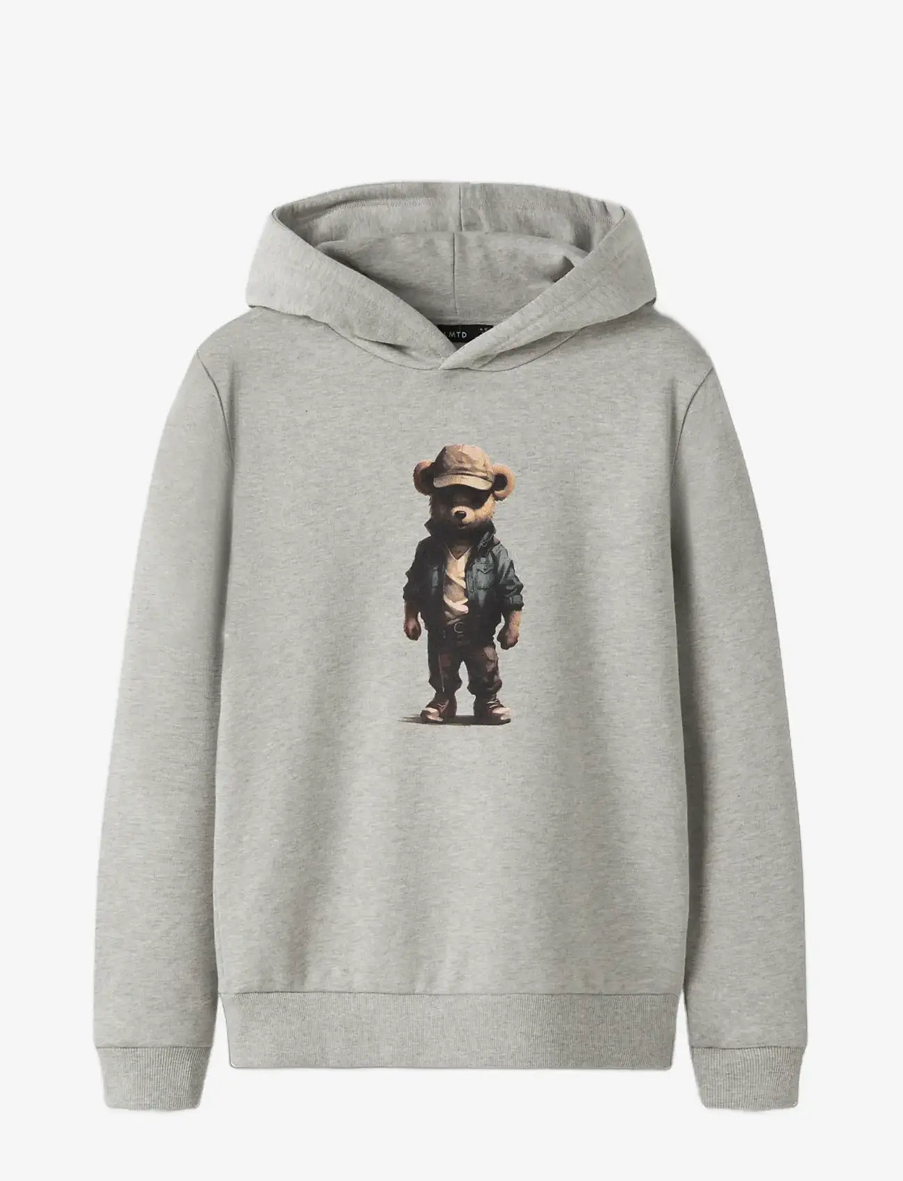 LMTD - NLMNAMSE LS BRU SWEAT W. HOOD - kapuzenpullover - light grey melange - 0