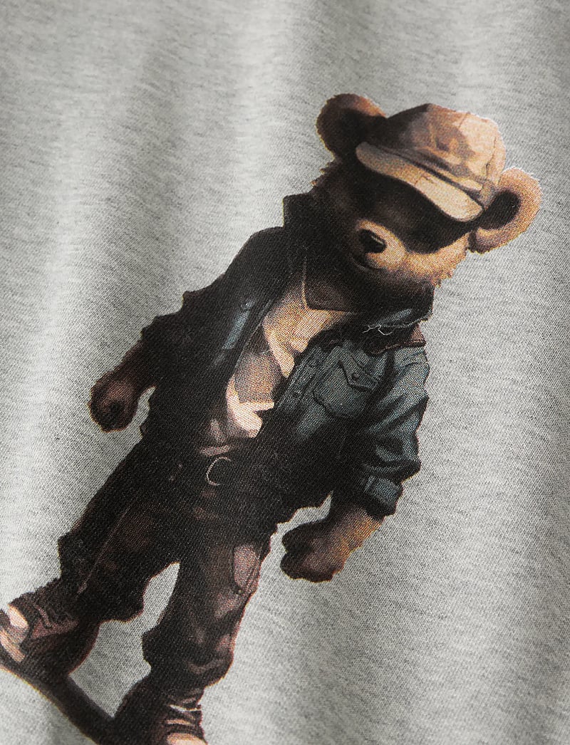 LMTD - NLMNAMSE LS BRU SWEAT W. HOOD - kapuzenpullover - light grey melange - 1