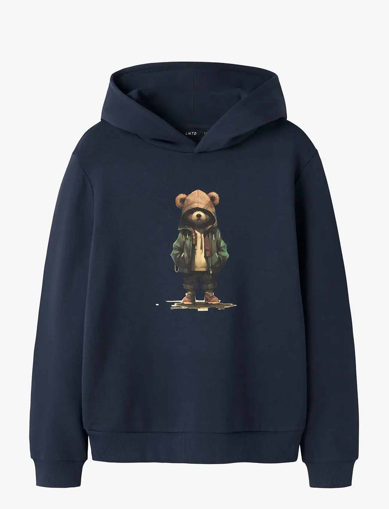 LMTD - NLMNAMSE LS BRU SWEAT W. HOOD - huvtröjor - navy blazer - 1