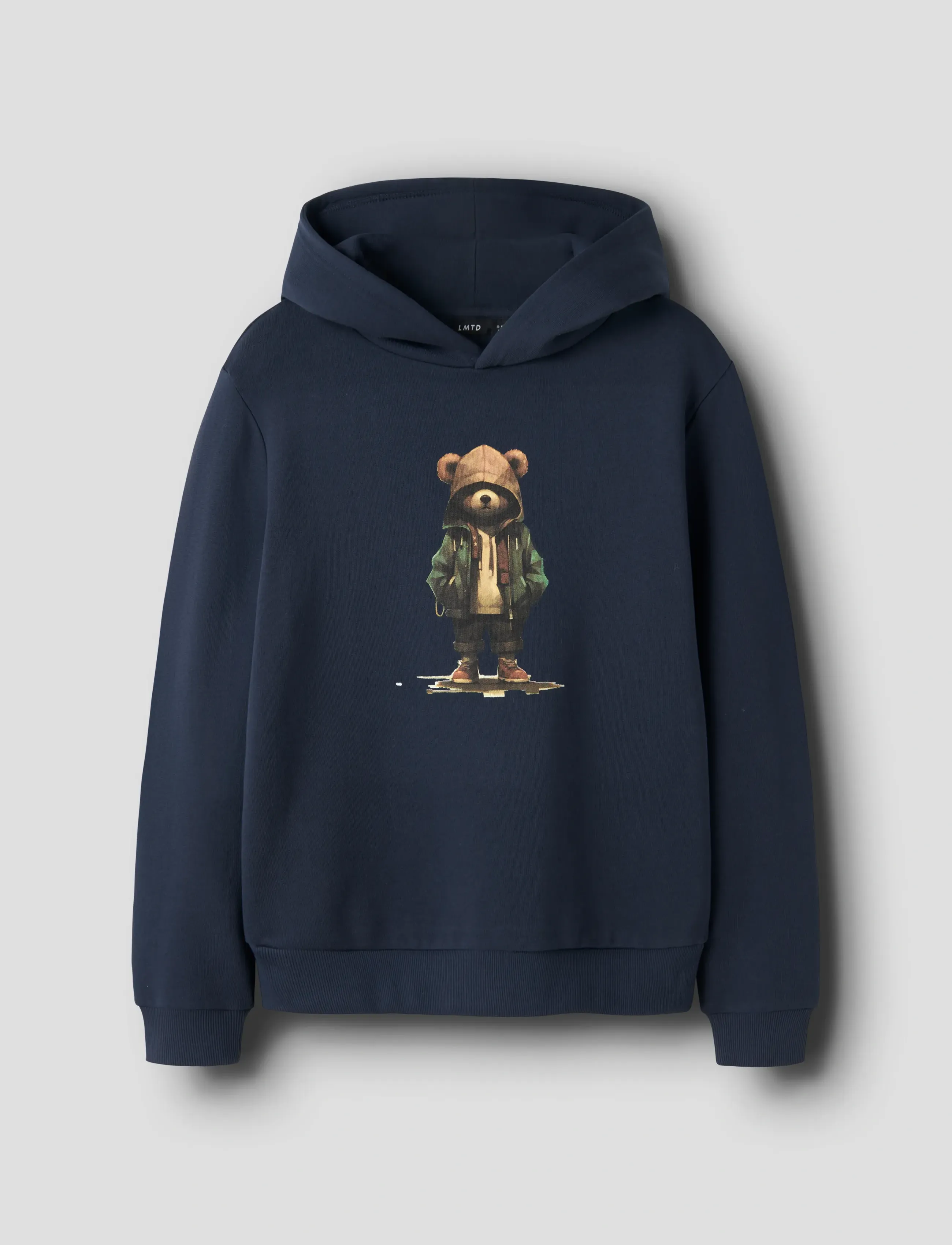 LMTD NLMNAMSE LS BRU SWEAT W. HOOD - Hættetrøjer - NAVY BLAZER / navy