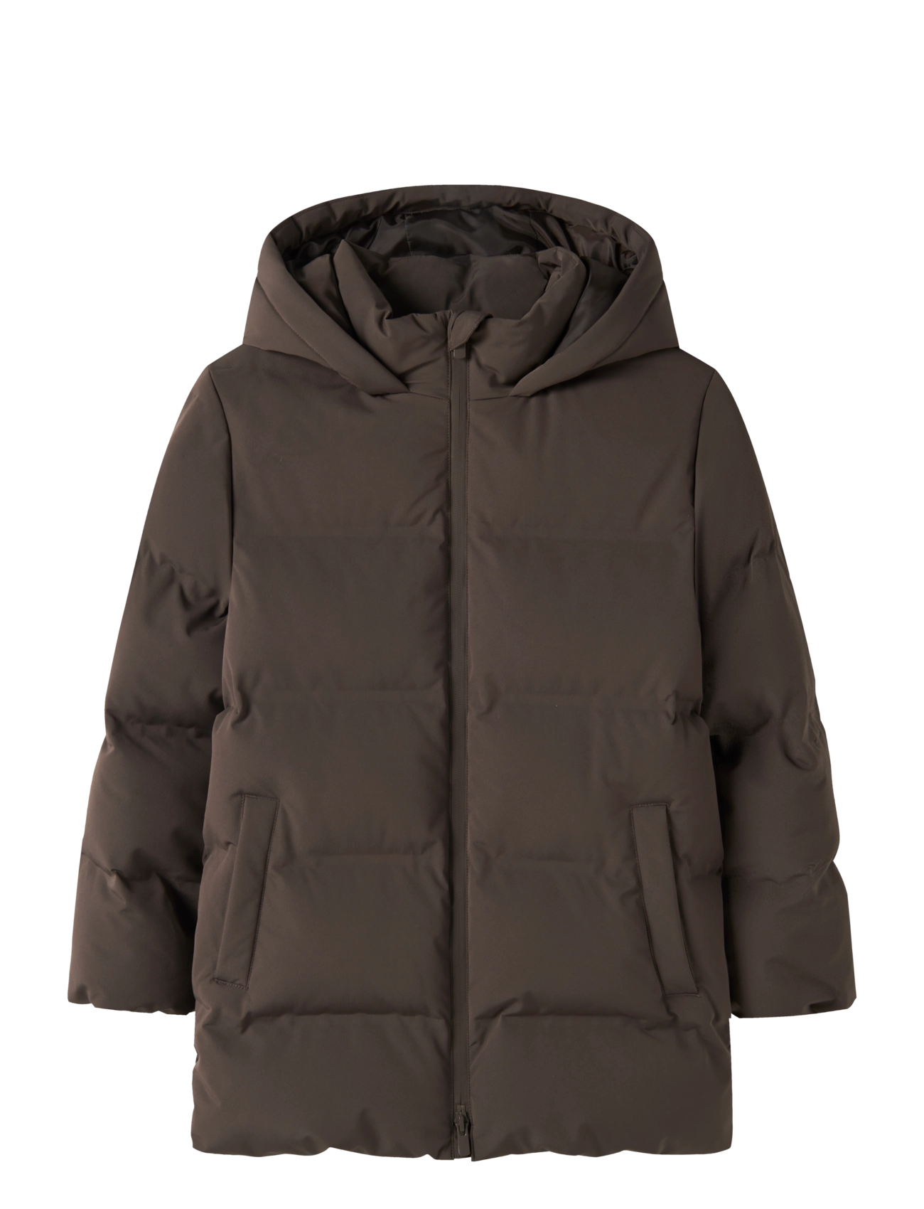 LMTD NLFMOROP LS PUFFER JACKET - Vinterjakker - DELICIOSO / brown