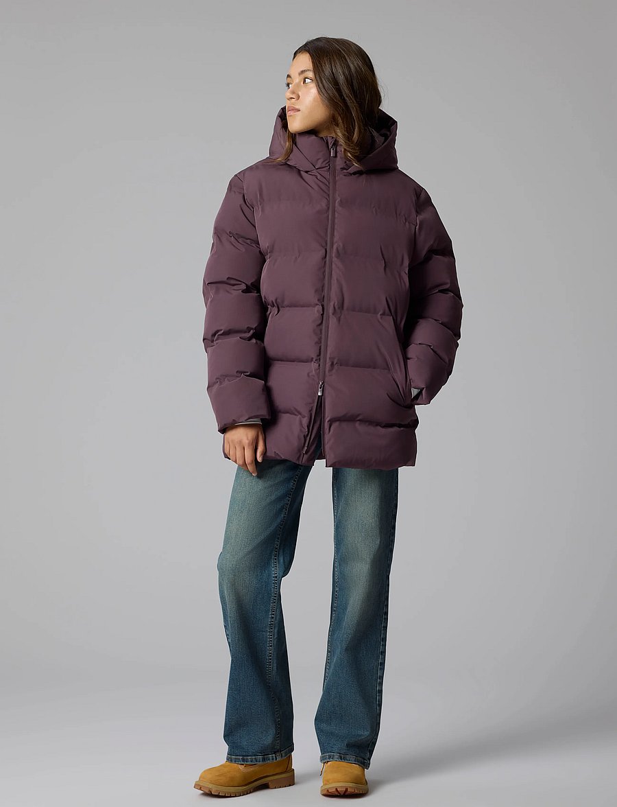 LMTD - NLFMOROP LS PUFFER JACKET - dunjakker - raisin - 3
