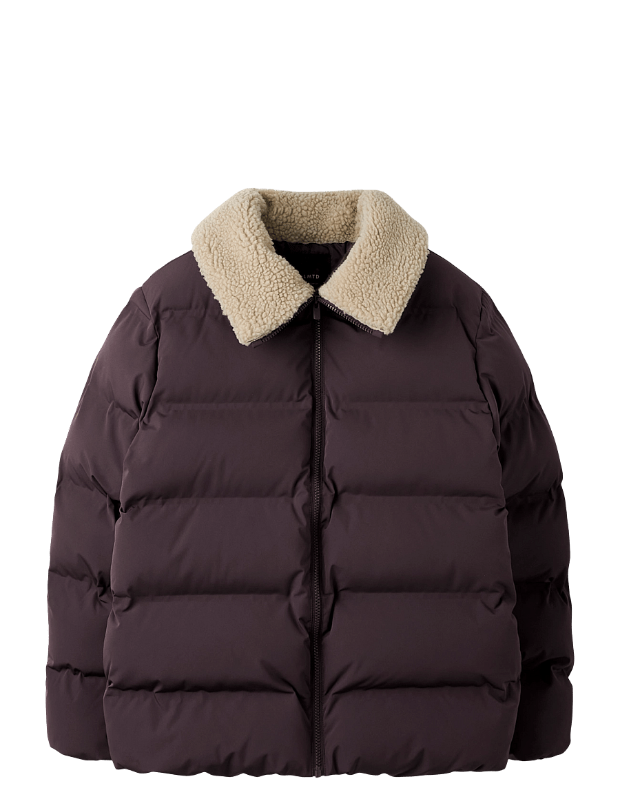 LMTD - NLFMOROP SHERPA PUFFER JACKET - raisin - 0