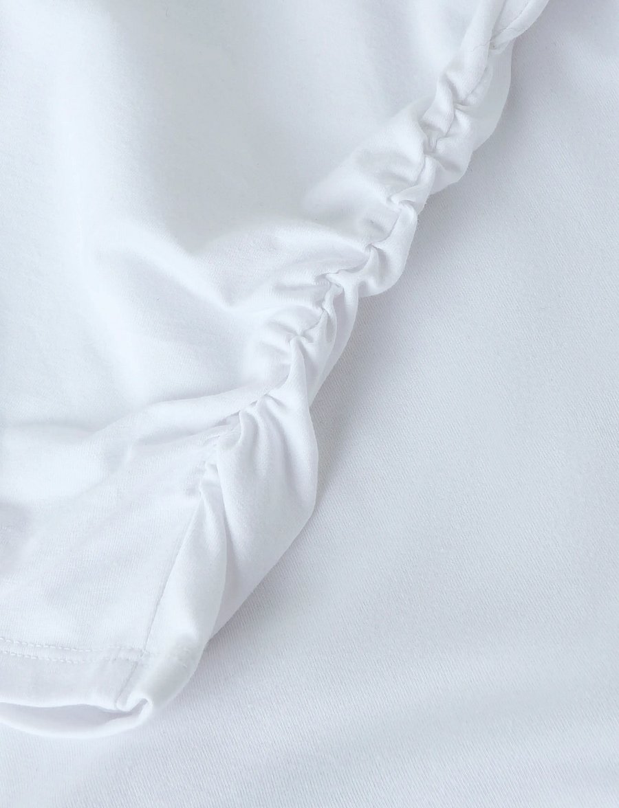 LMTD - NLFREBECFLO SS ROUCHED SHORT TOP - krótki rękaw - bright white - 4