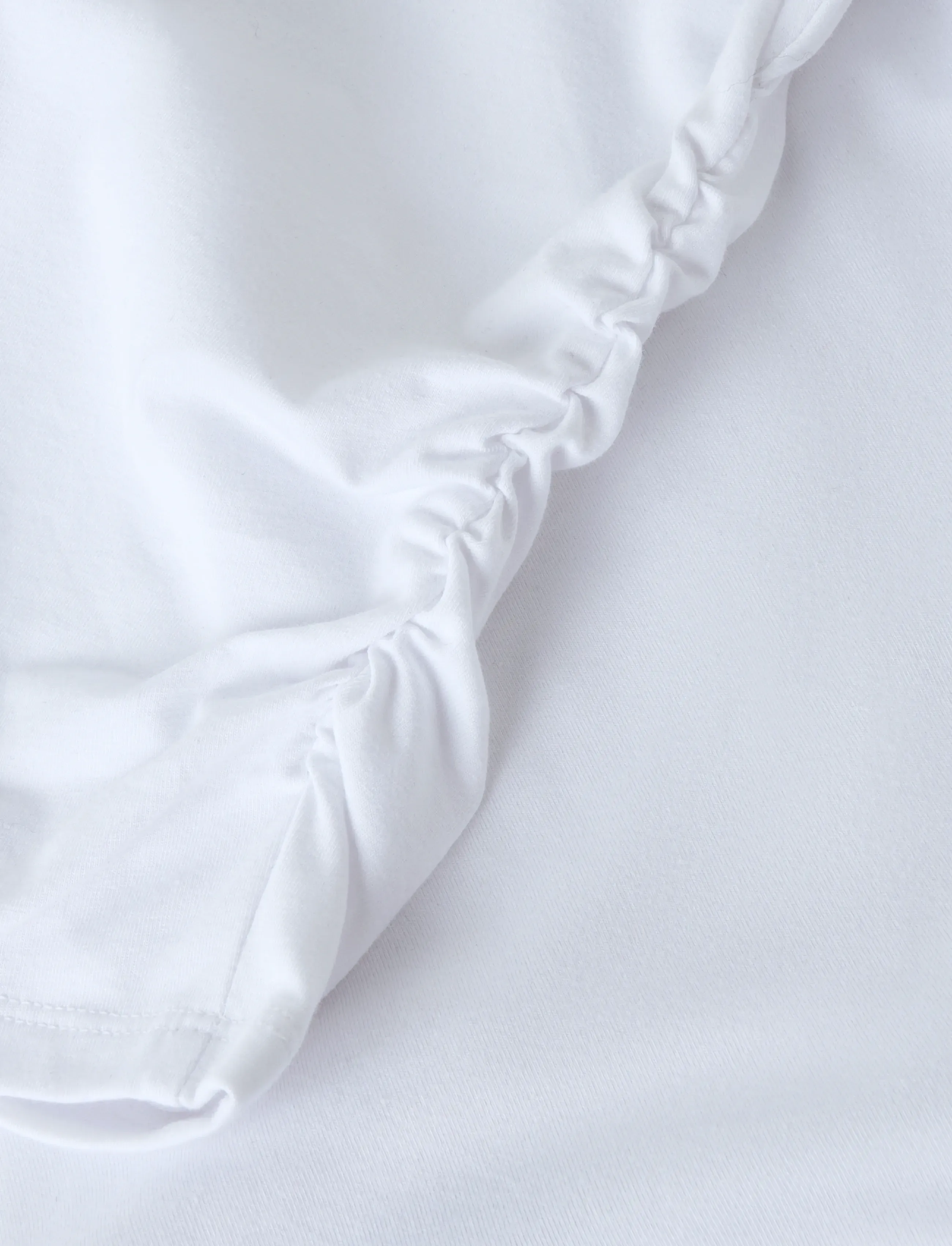 LMTD - NLFREBECFLO SS ROUCHED SHORT TOP - kortærmede t-shirts - bright white - 4