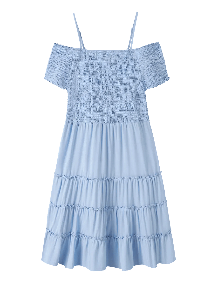 LMTD - NLFSANDY SOLID SL SHORT DRESS - ikdienas kleitas ar īsām piedurknēm - windsurfer - 0