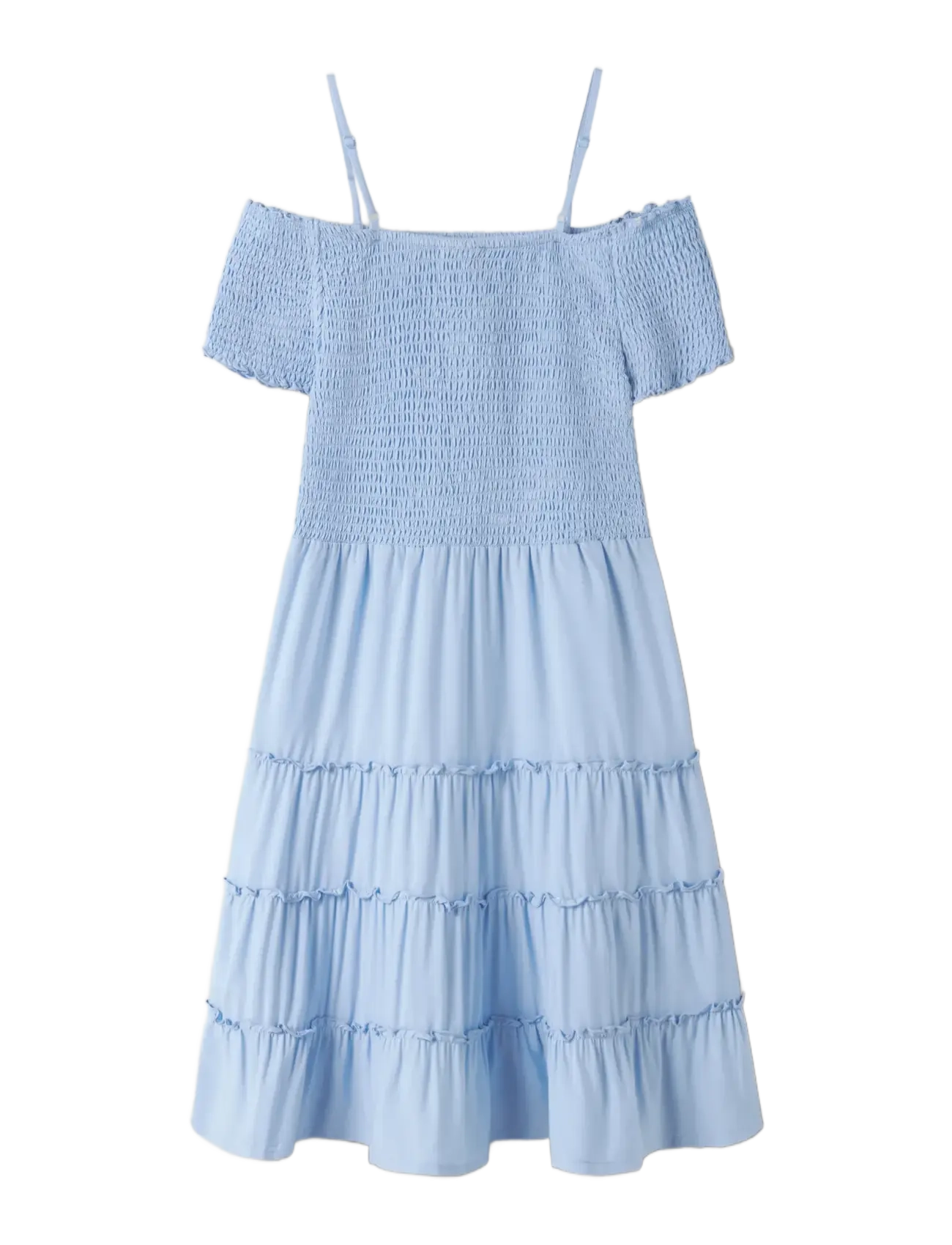 LMTD - NLFSANDY SOLID SL SHORT DRESS - lühikeste varrukatega vabaaja kleidid - windsurfer - 1