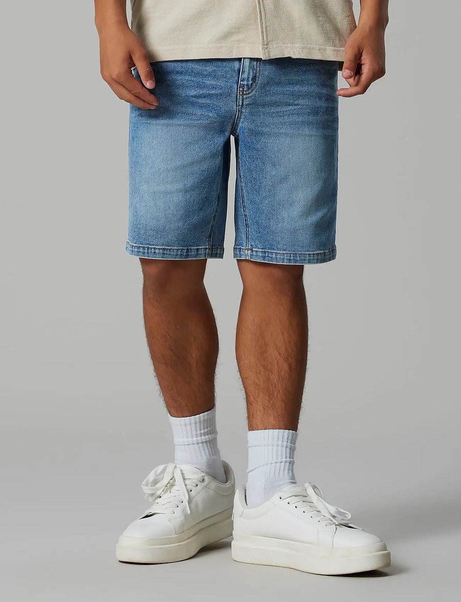 LMTD - NLMBLIX DNM REG SHORTS - denimshorts - medium blue denim - 3