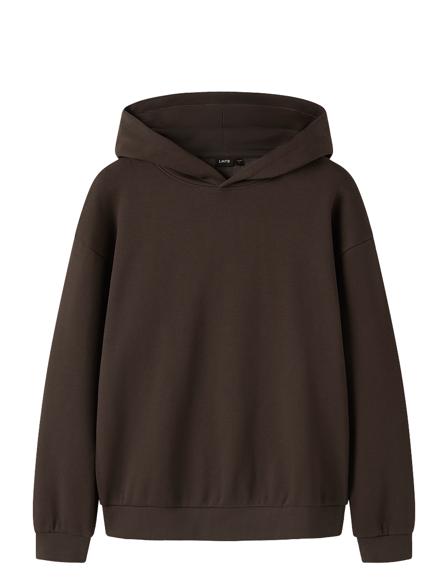 LMTD - NLNNEVO LS L BRU SWEAT W. HOOD NOOS - huvtröjor - delicioso - 0