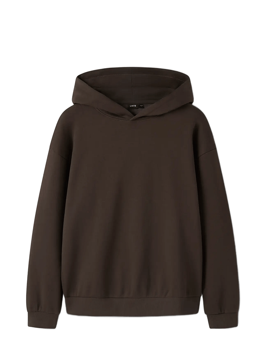 LMTD - NLNNEVO LS L BRU SWEAT W. HOOD NOOS - huvtröjor - delicioso - 2