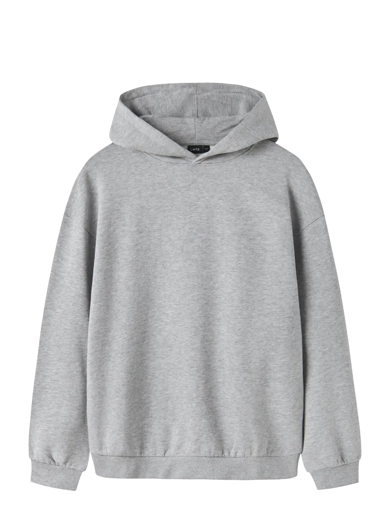LMTD NLNNEVO LS L BRU SWEAT W. HOOD NOOS - Sweats et sweats à capuche - GREY MELANGE / grey