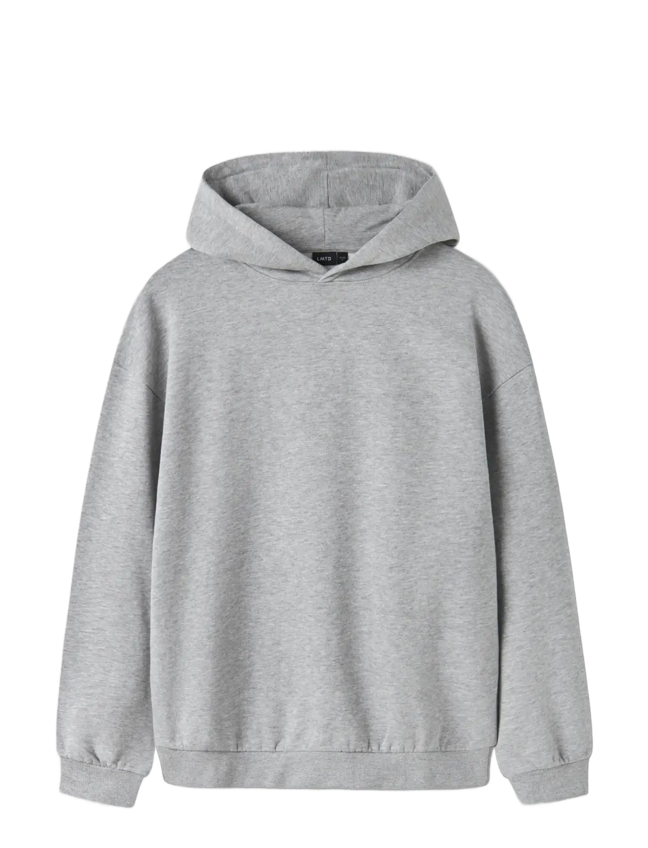 LMTD - NLNNEVO LS L BRU SWEAT W. HOOD NOOS - kapuutsiga dressipluusid - grey melange - 2