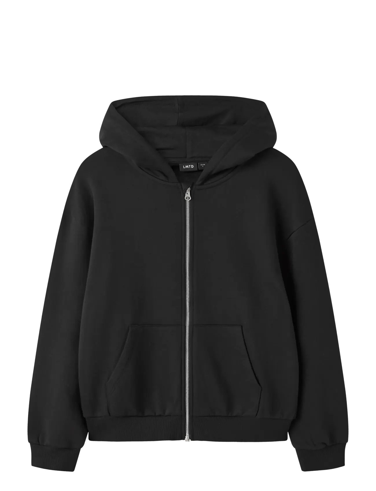 LMTD NLNNEVO LS L BRU SWEAT CARDIGAN NOOS - Fleece jacket - BLACK / black