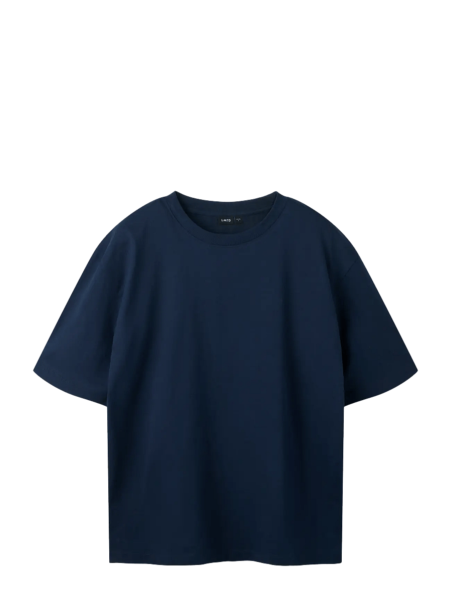 LMTD - NLNNEVOLLO SS RLX TOP NOOS - kortærmede t-shirts - navy blazer - 0