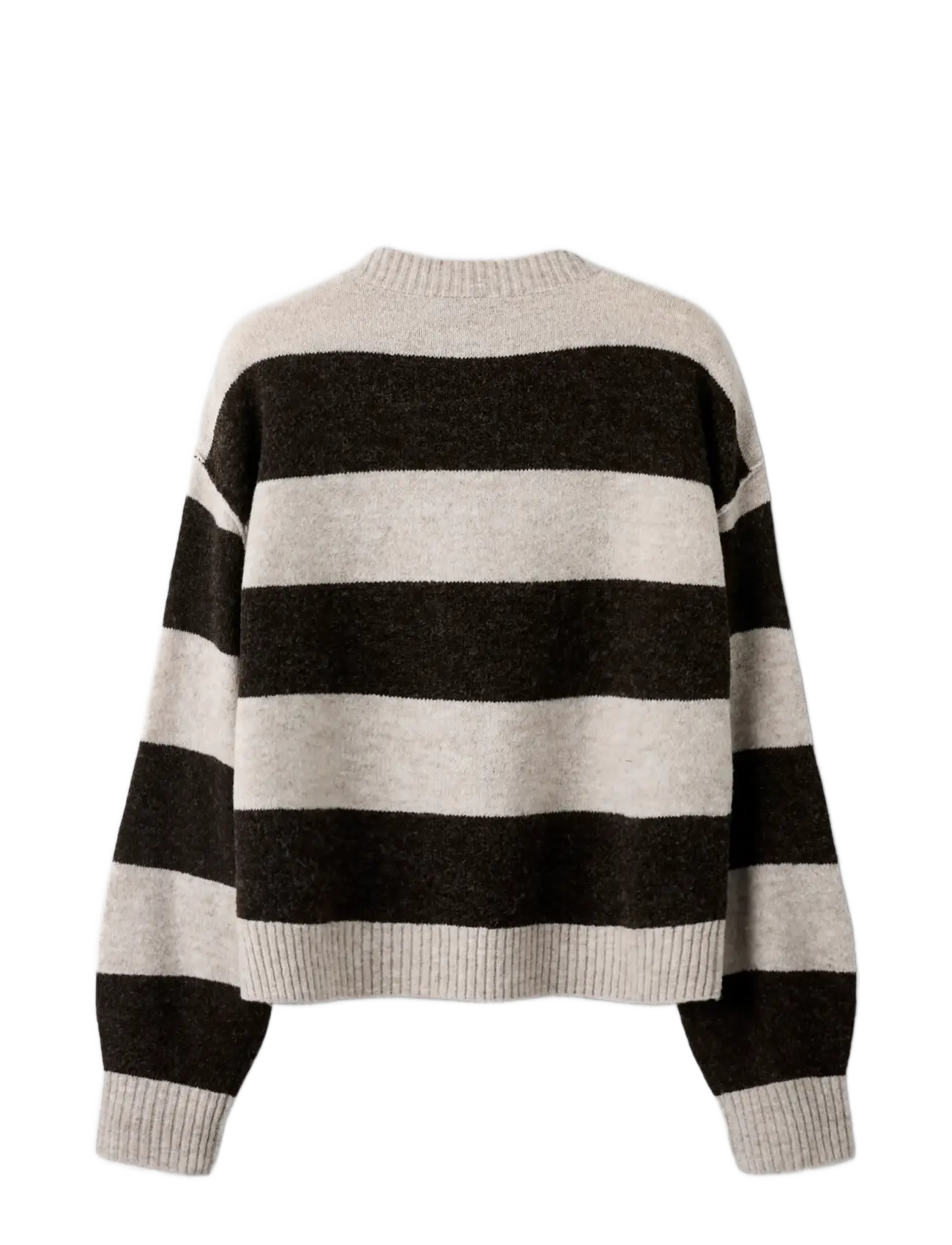 LMTD - NLFBYNTHE STRIPE LS SHORT KNIT NOOS - pullover - peyote - 1