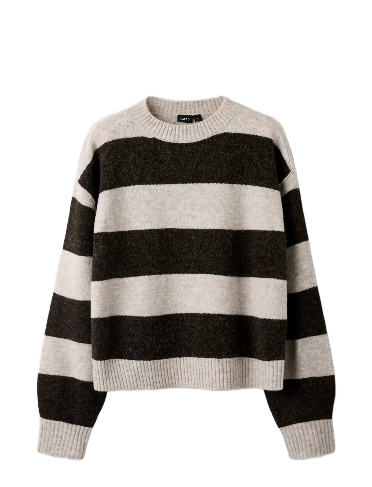 LMTD - NLFBYNTHE STRIPE LS SHORT KNIT NOOS - pullover - peyote - 2