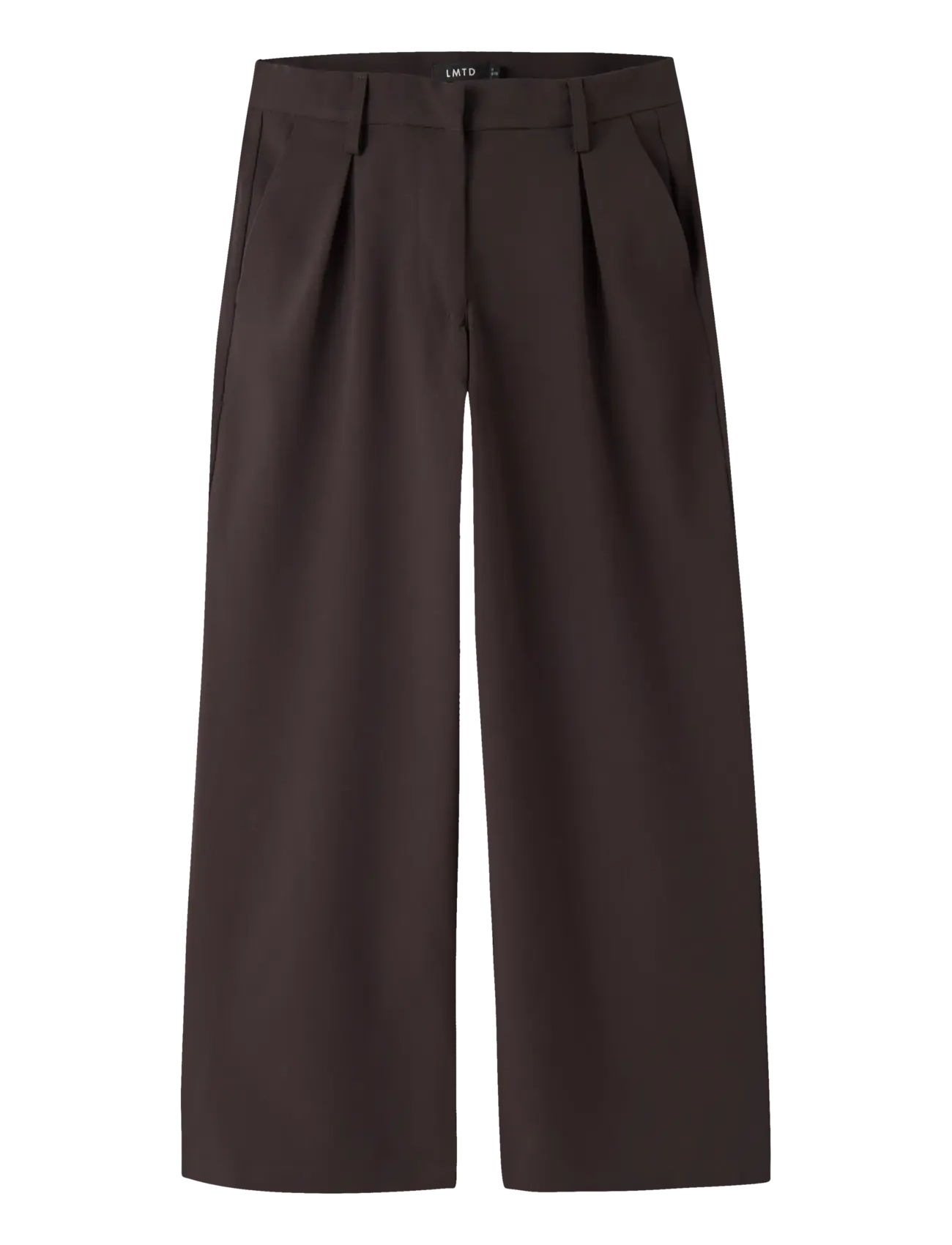 LMTD NLFLUIS NW PLEAT WIDE PANT NOOS - Uued stiilid laos! - BLACK COFFEE / brown