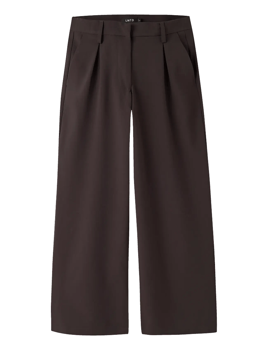 LMTD - NLFLUIS NW PLEAT WIDE PANT NOOS - osta vanuse järgi - black coffee - 0