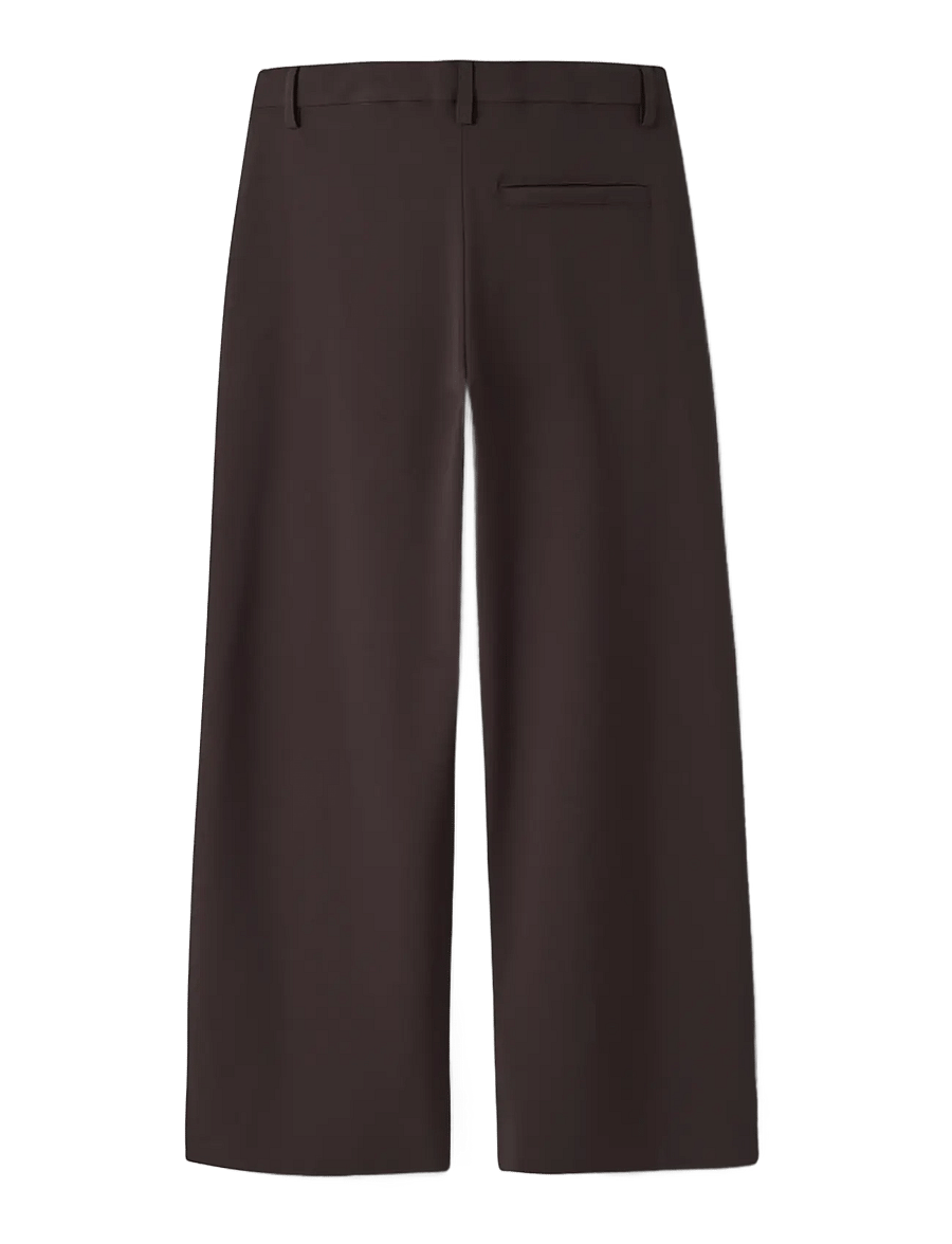 LMTD - NLFLUIS NW PLEAT WIDE PANT NOOS - osta vanuse järgi - black coffee - 1