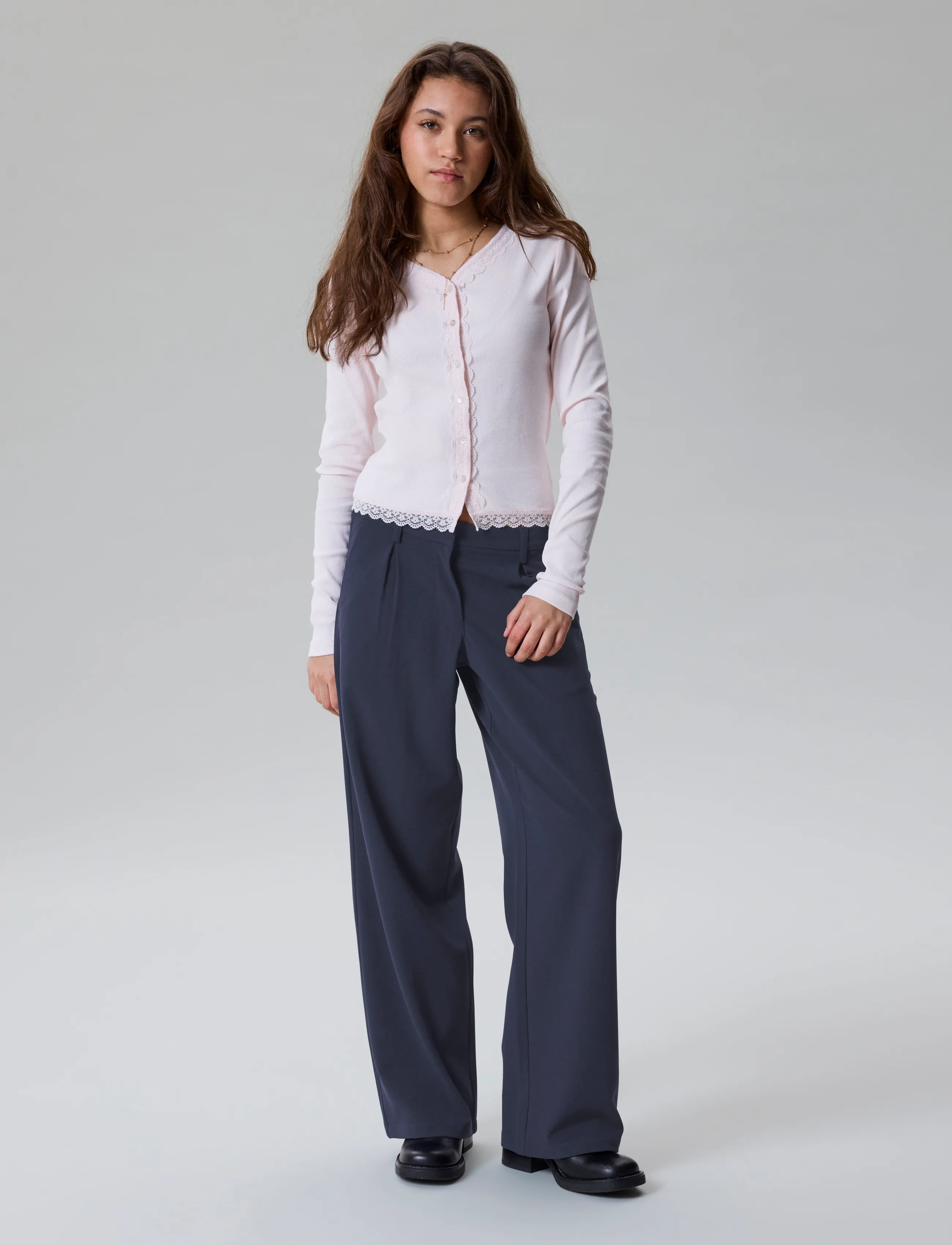 LMTD - NLFLUIS NW PLEAT WIDE PANT NOOS - bukser - dark sapphire - 3